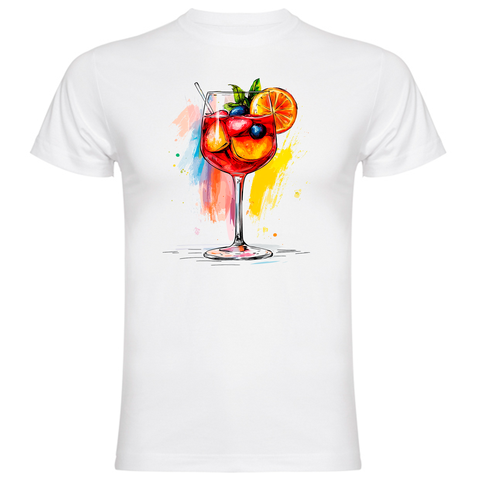 Sudadera con estampado gráfico "Copa de sangría"
