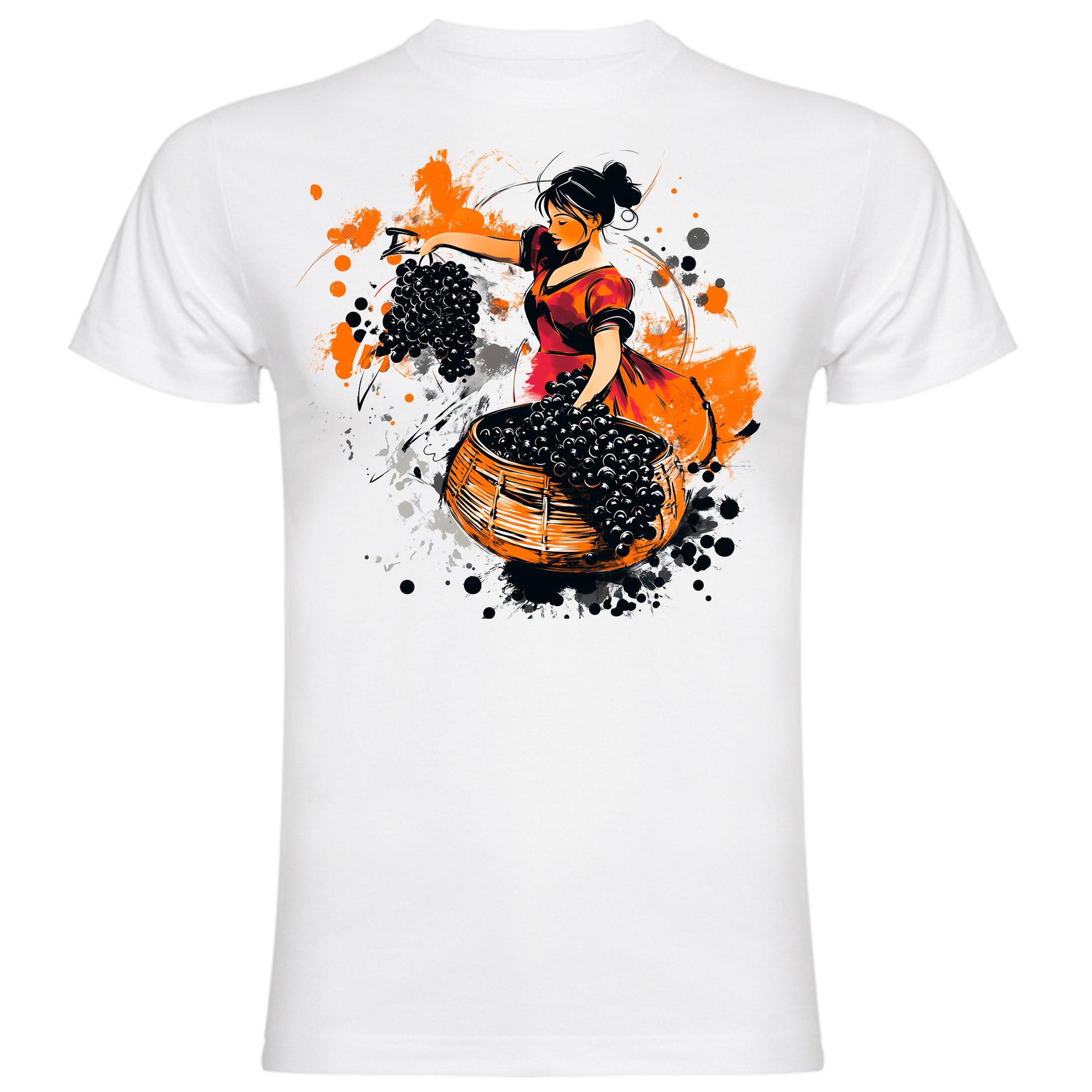 Sudadera con estampado gráfico "Festival del vino en La Rioja"