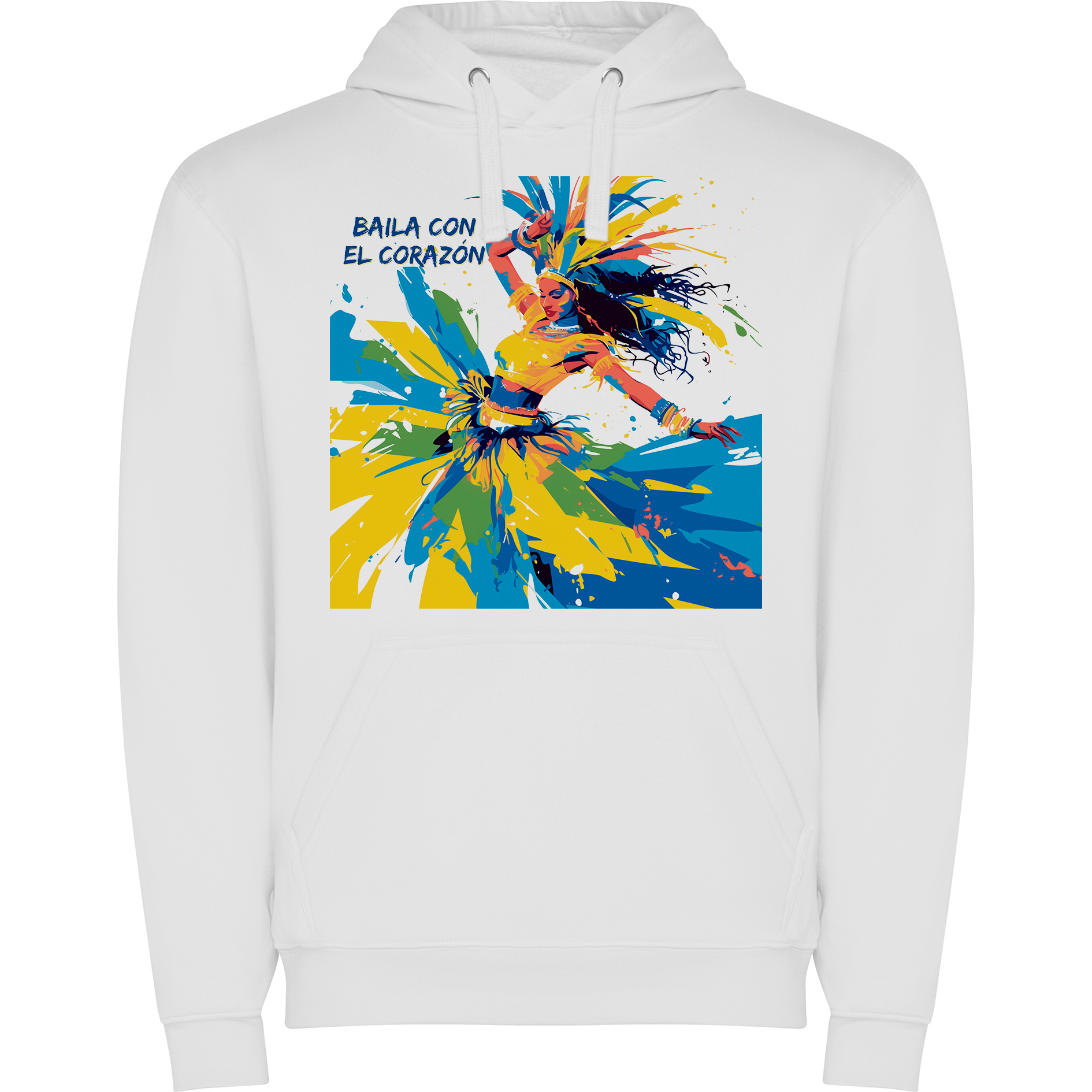 Sudadera con estampado gráfico "Carnaval en Canarias"