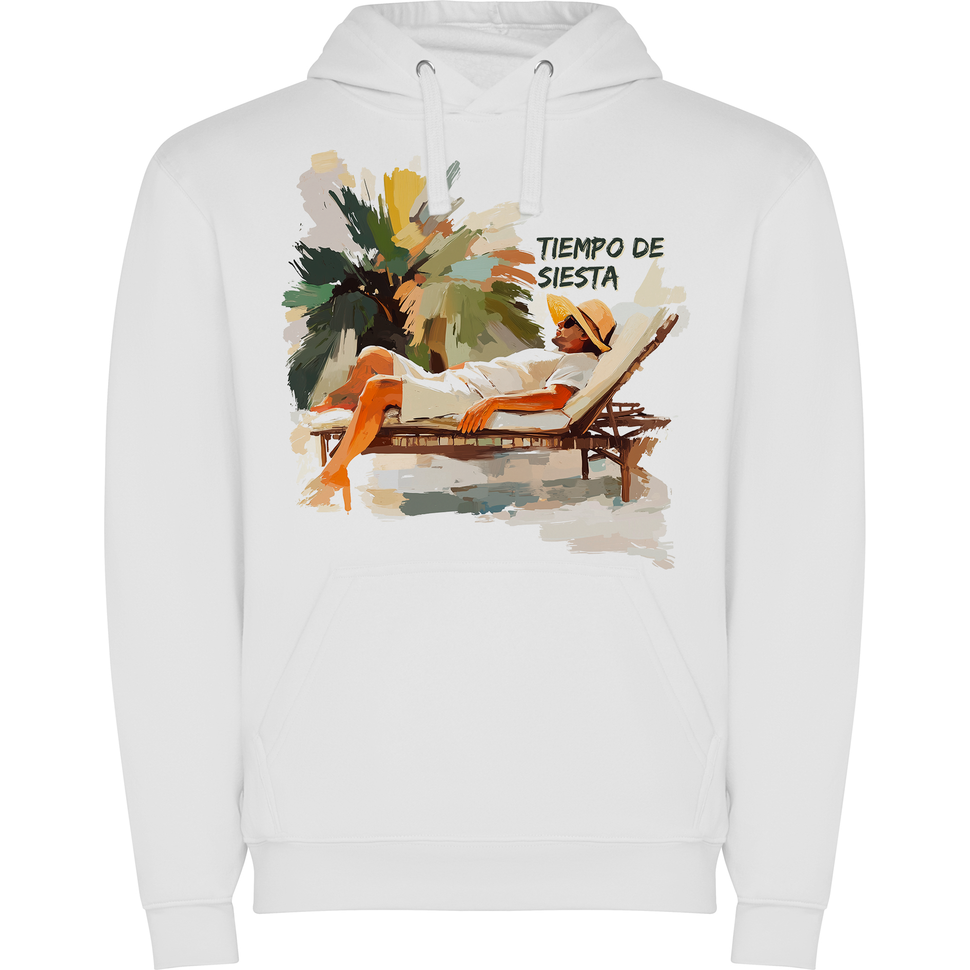 Sudadera con estampado gráfico "Tiempo de Siesta"