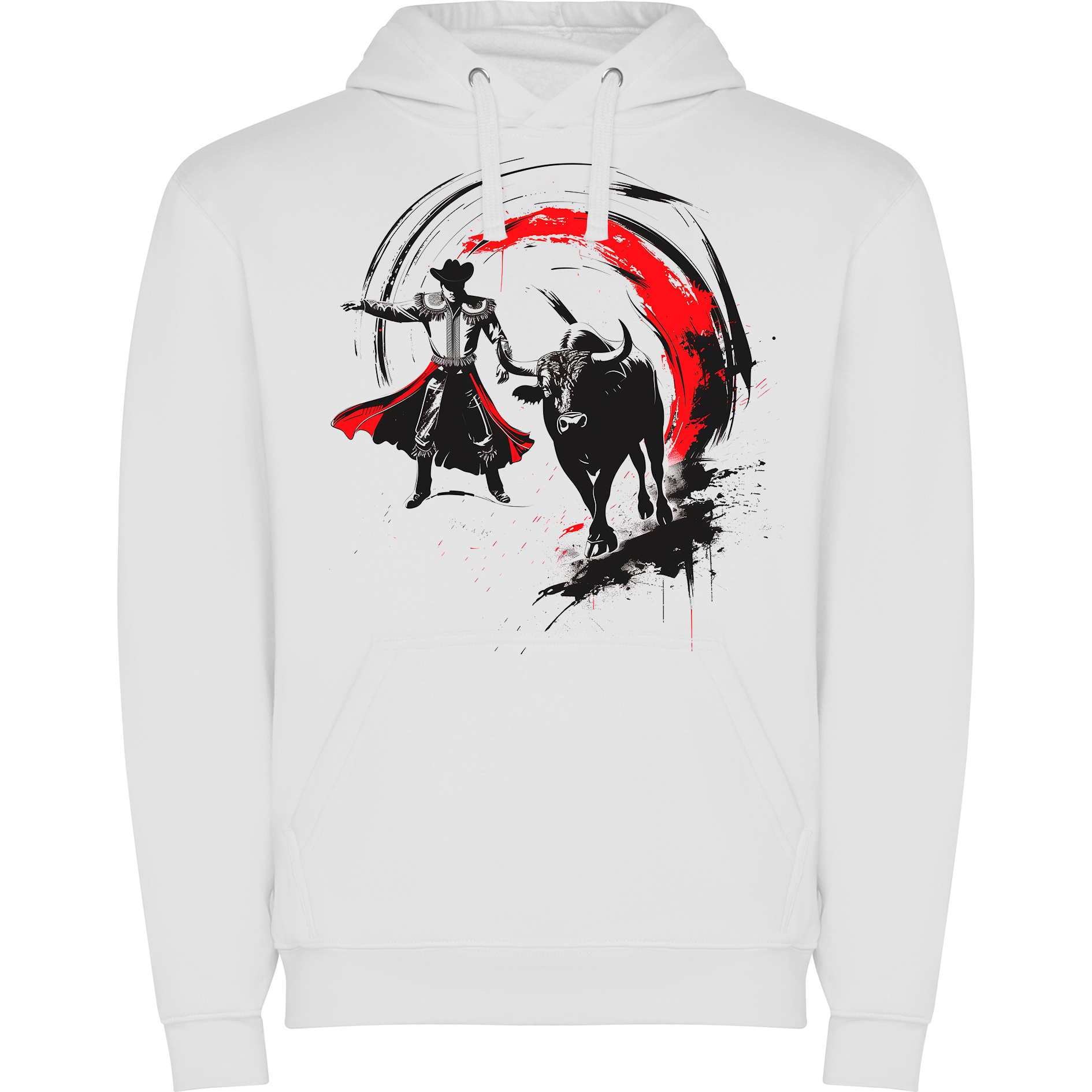 Sudadera con estampado gráfico "Toro en la plaza"