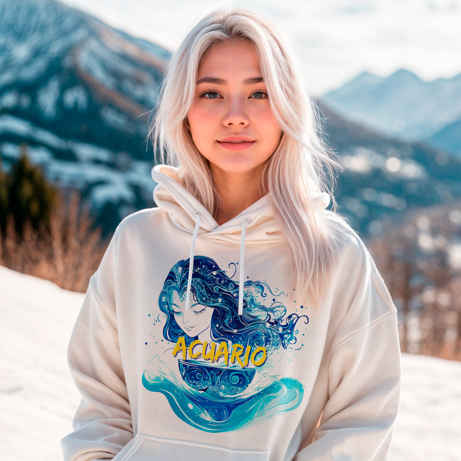Sudadera con estampado gráfico "Acuario"