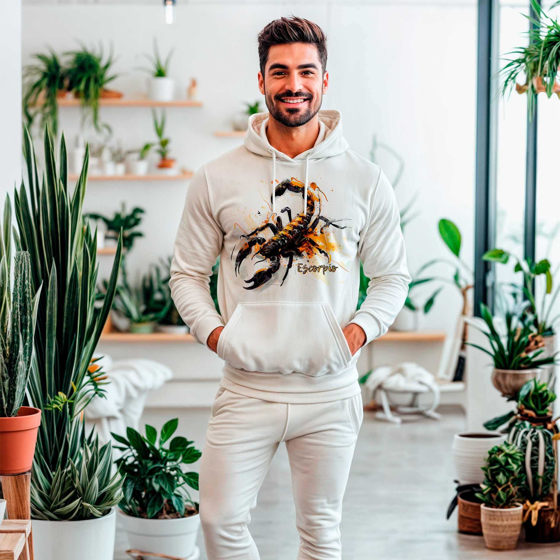 Sudadera con estampado gráfico "Escorpio"