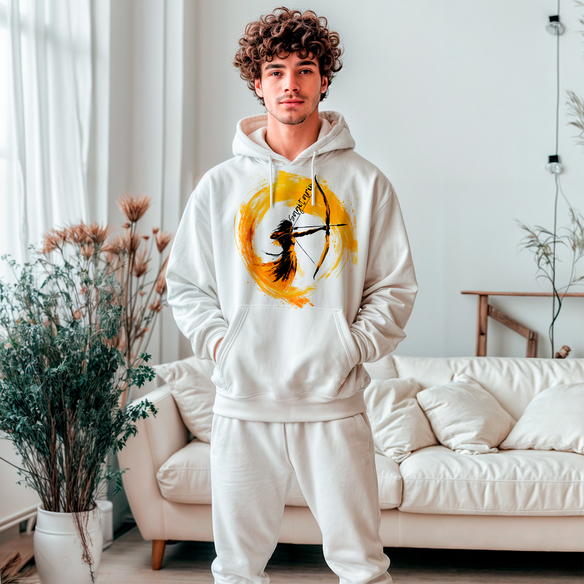 Sudadera con estampado gráfico "Sagitario"