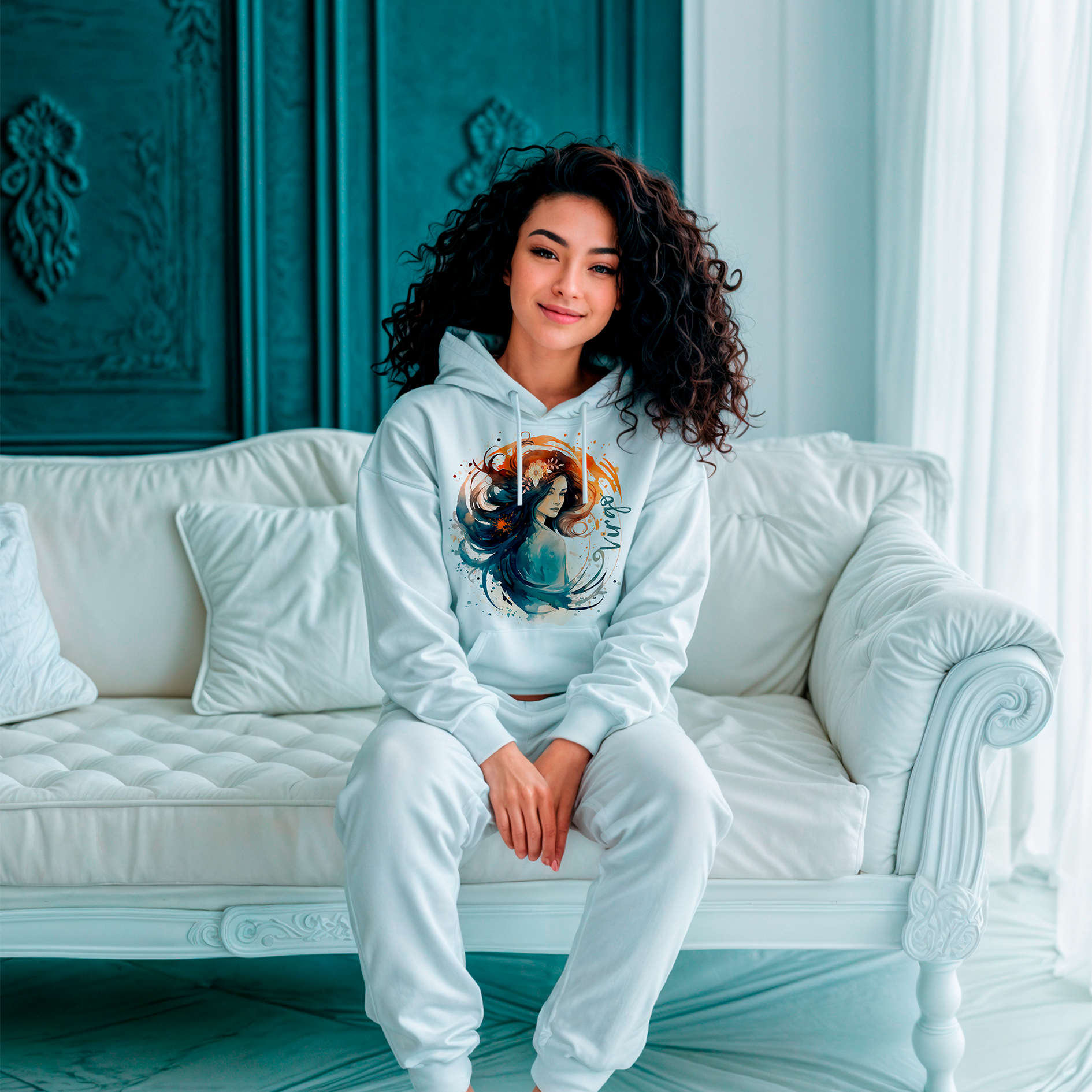Sudadera con estampado gráfico "Virgo"
