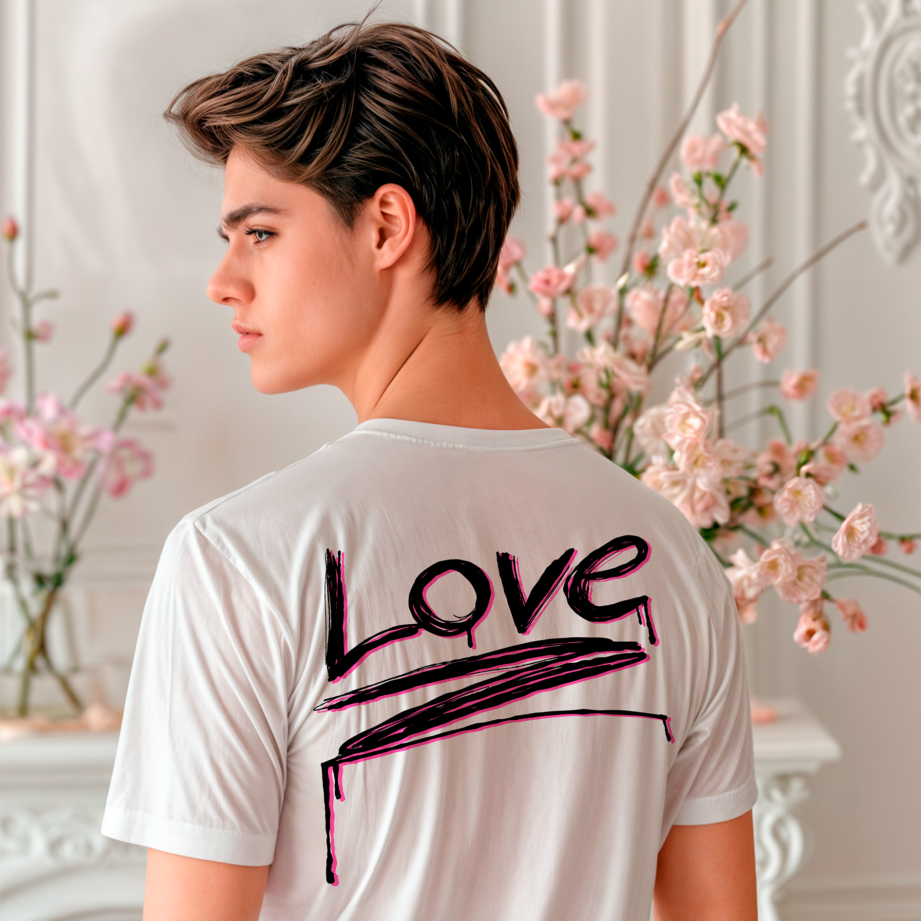 Sudadera con estampado gráfico "Love Connection"