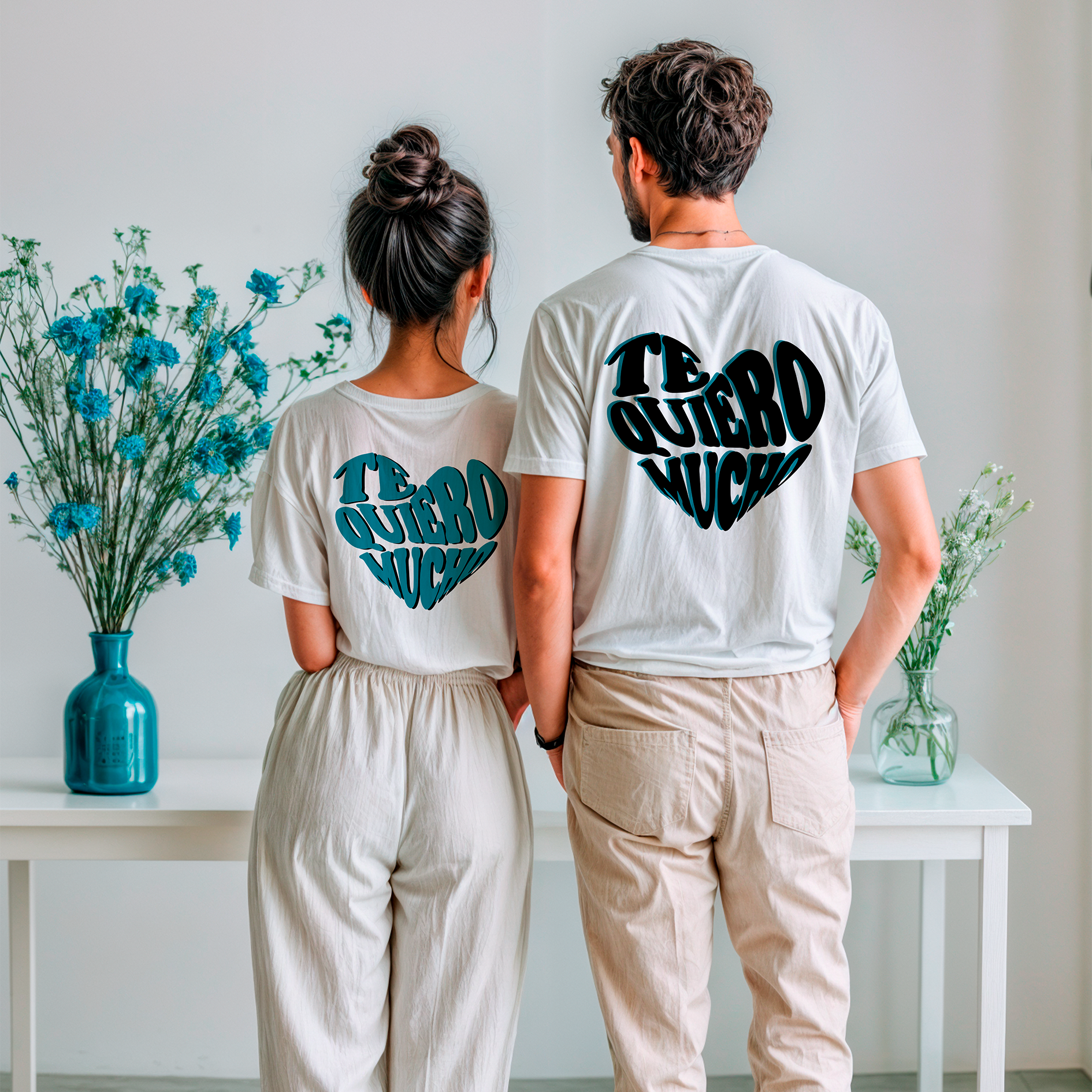 Sudadera con estampado gráfico "Te quiero mucho"