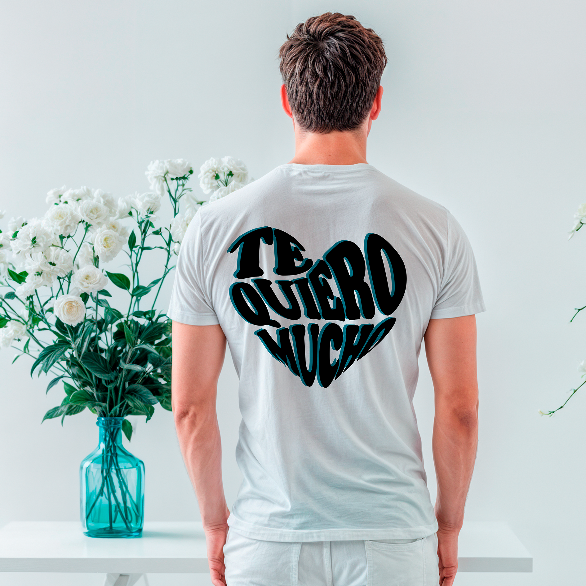 Sudadera con estampado gráfico "Te quiero mucho"