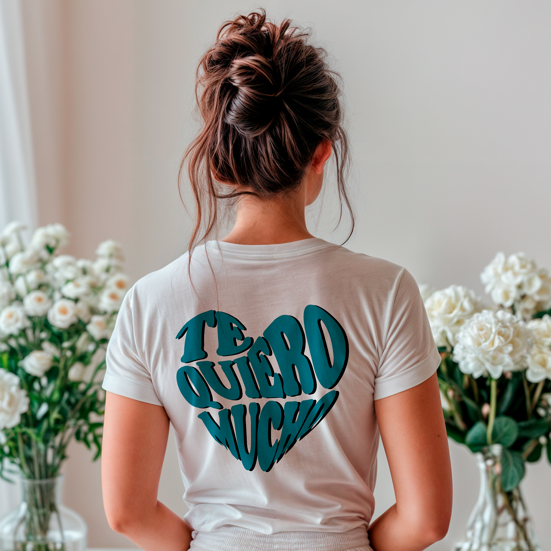 Sudadera con estampado gráfico "Te quiero infinito"