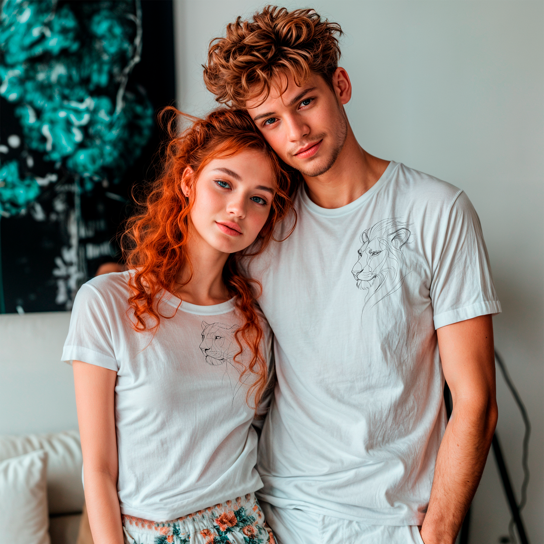 Sudadera con estampado gráfico "El Rey y su Fuerza"