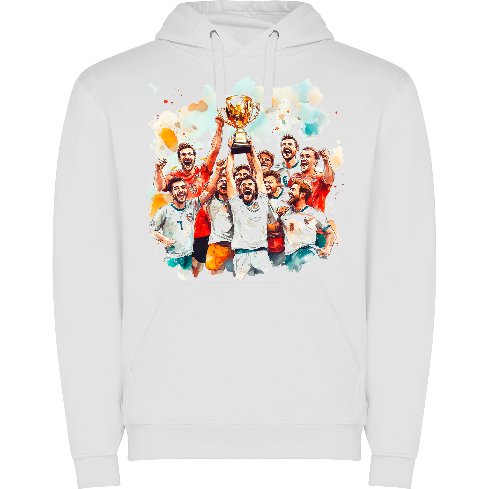 Sudadera con estampado gráfico "Momento de victoria"