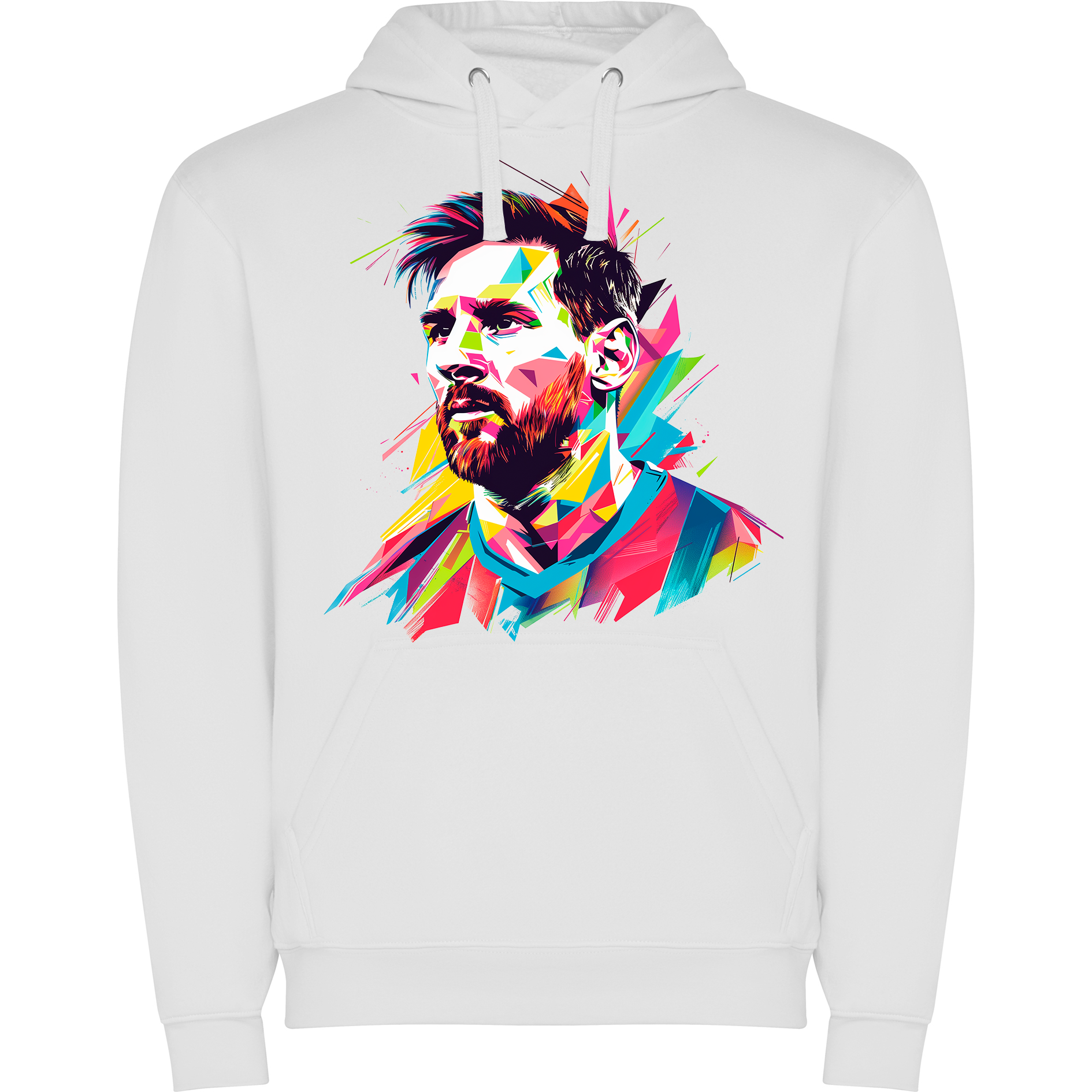 Sudadera con estampado gráfico "Retrato de Lionel Messi"