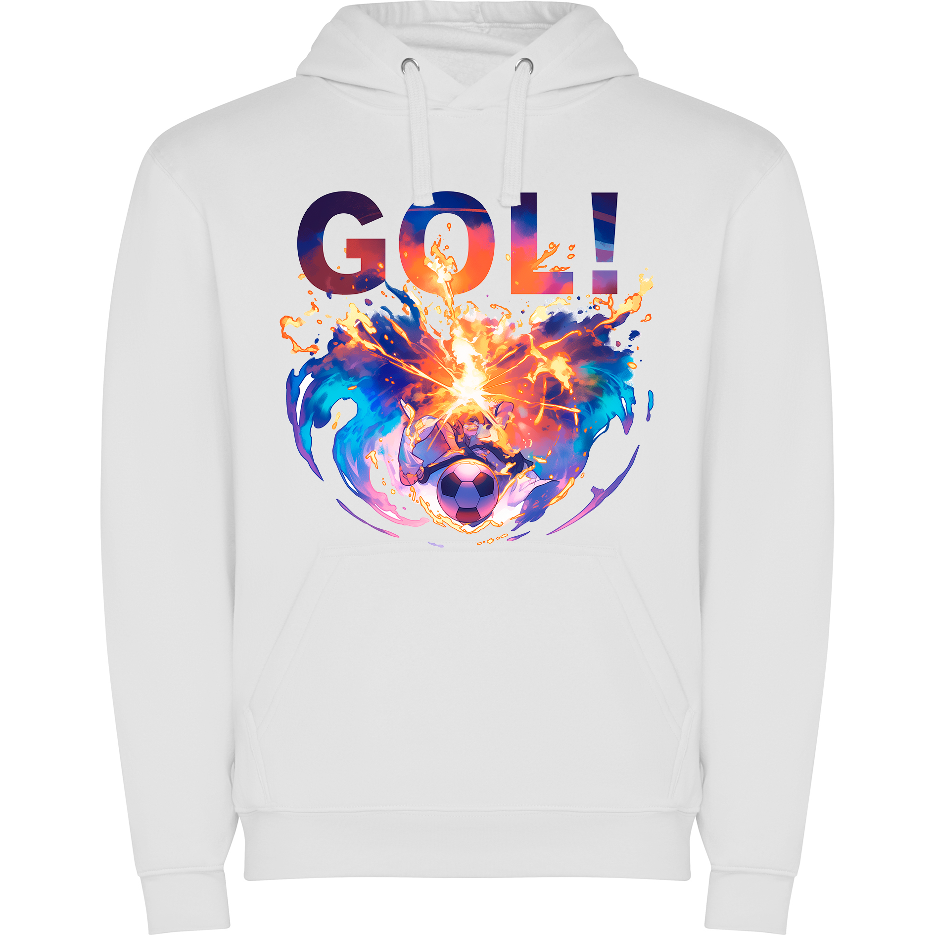 Sudadera con estampado gráfico "¡Gol!"