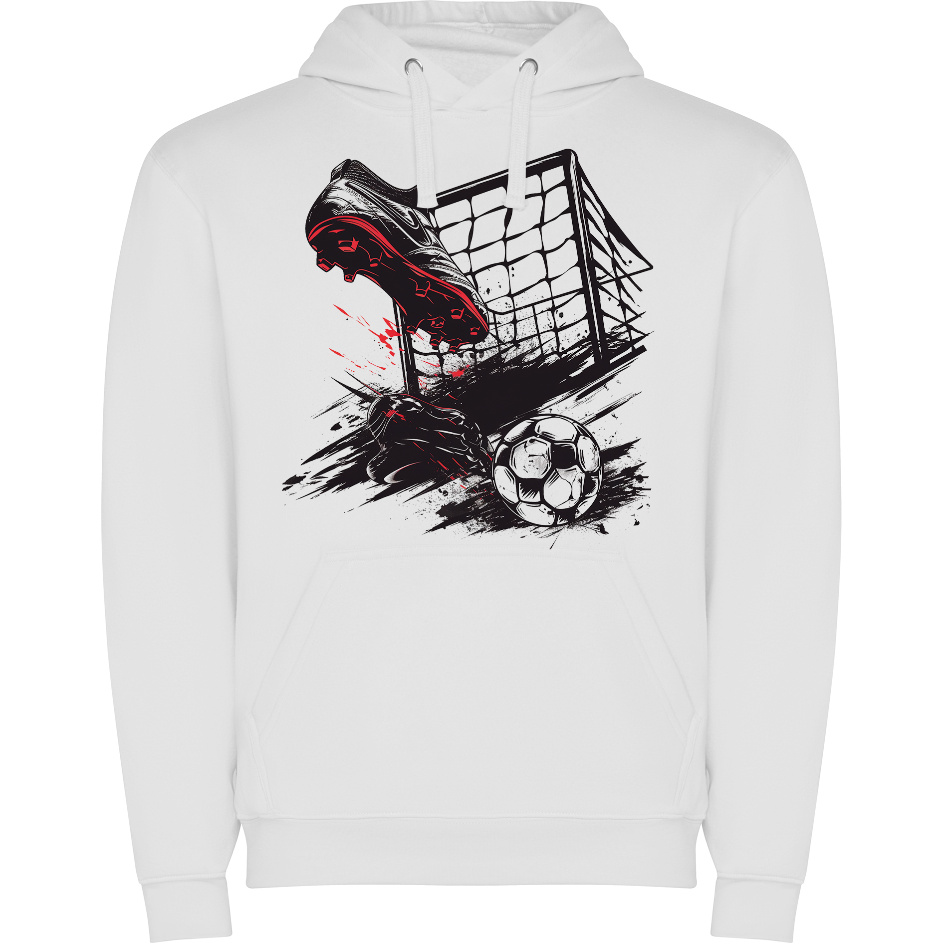 Sudadera con estampado gráfico "Botas de fútbol"