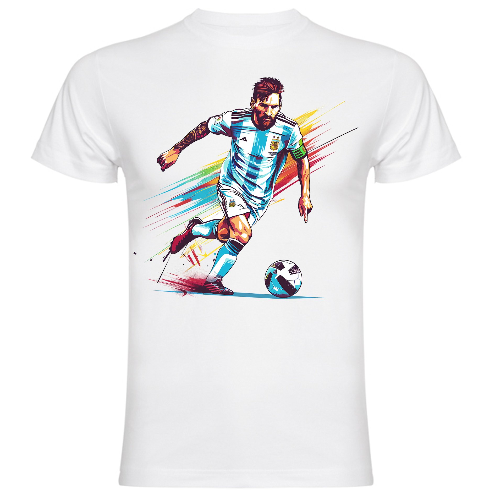 Sudadera con estampado gráfico "Silueta de Messi"