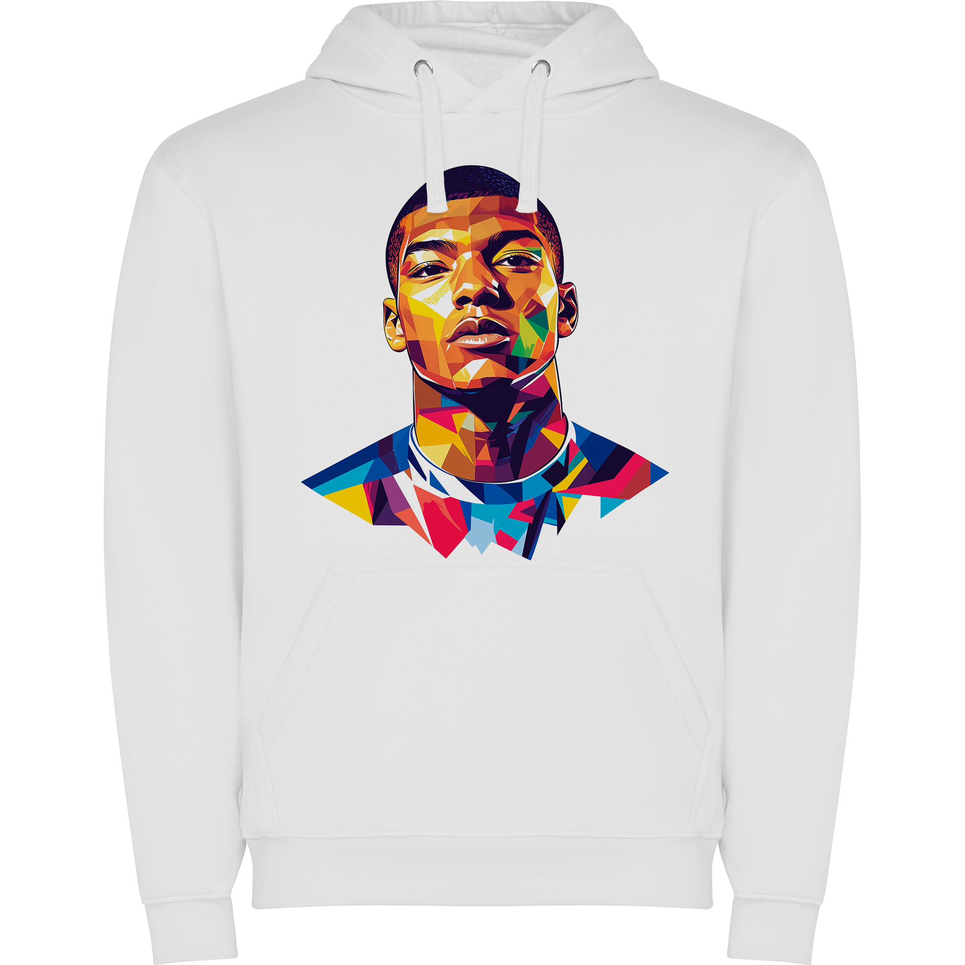 Sudadera con estampado gráfico "Retrato de Kylian Mbappé"