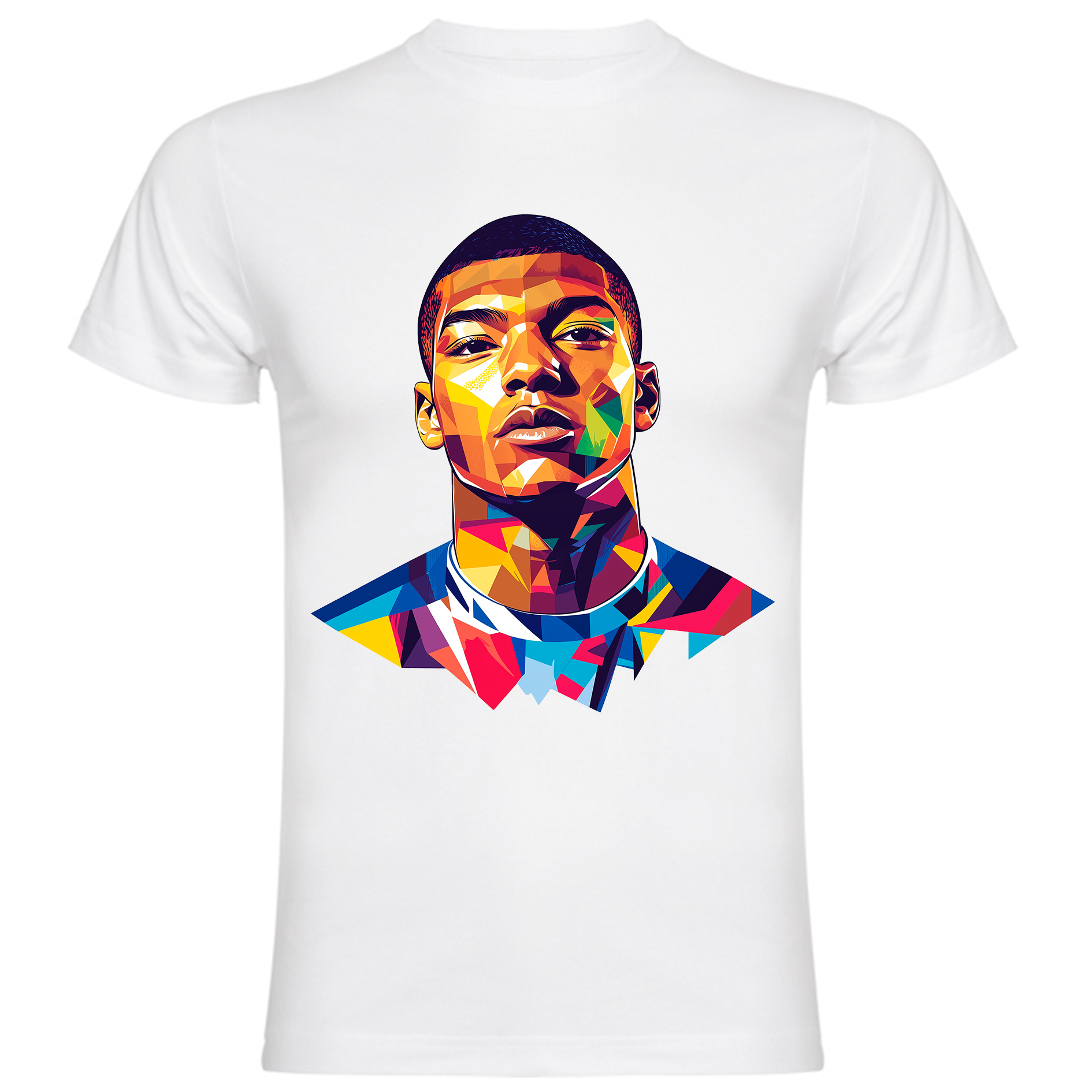 Sudadera con estampado gráfico "Retrato de Kylian Mbappé"