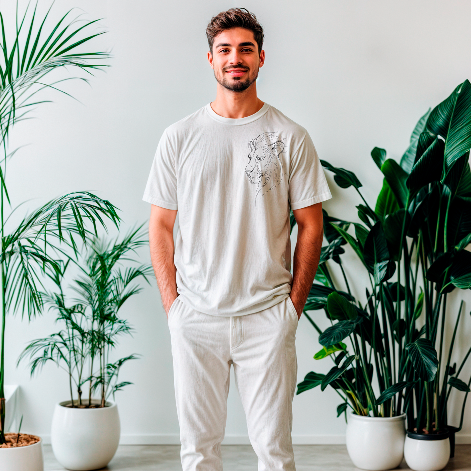 Sudadera con estampado gráfico "El Rey y su Fuerza"