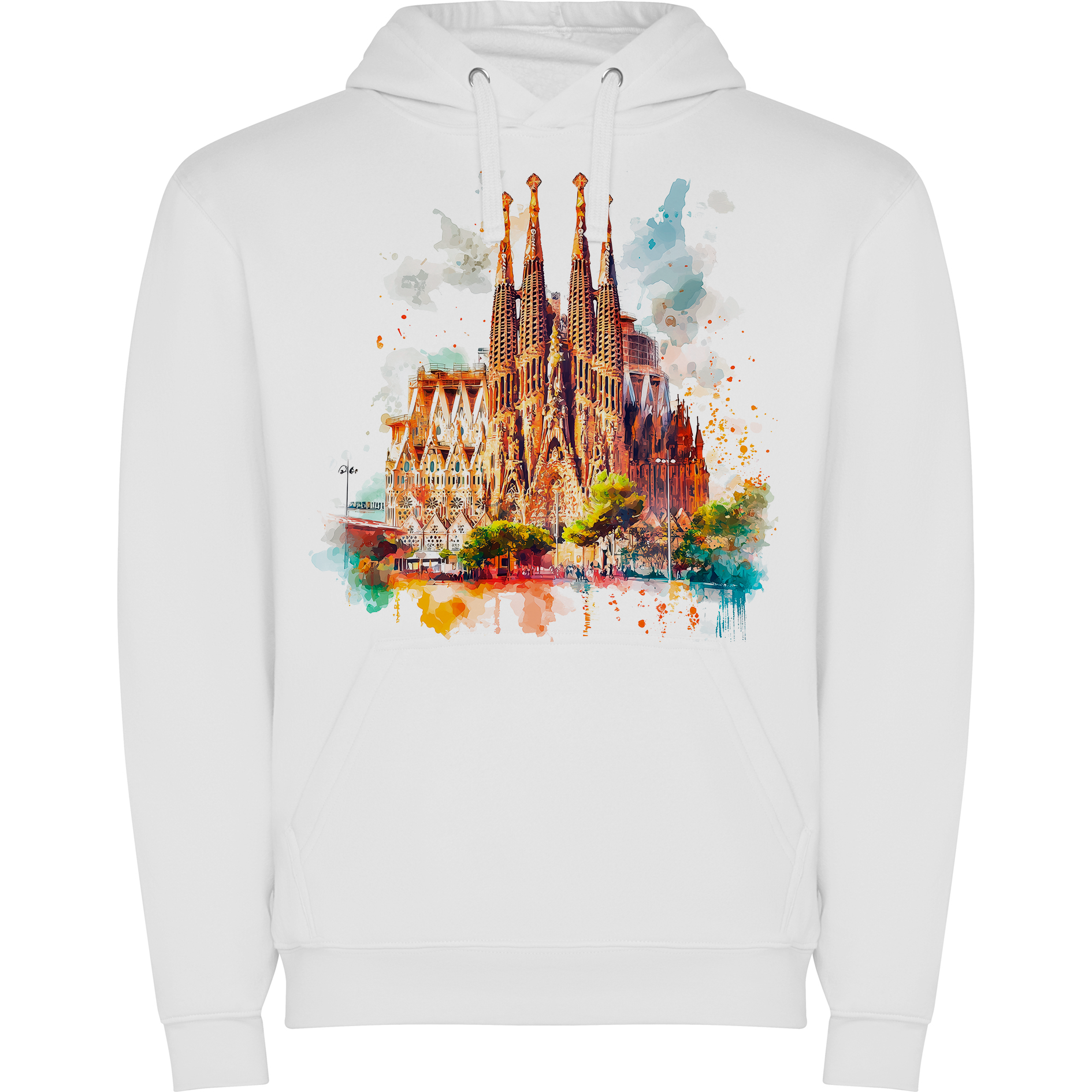 Sudadera con estampado gráfico "Catedral de la Sagrada Familia"