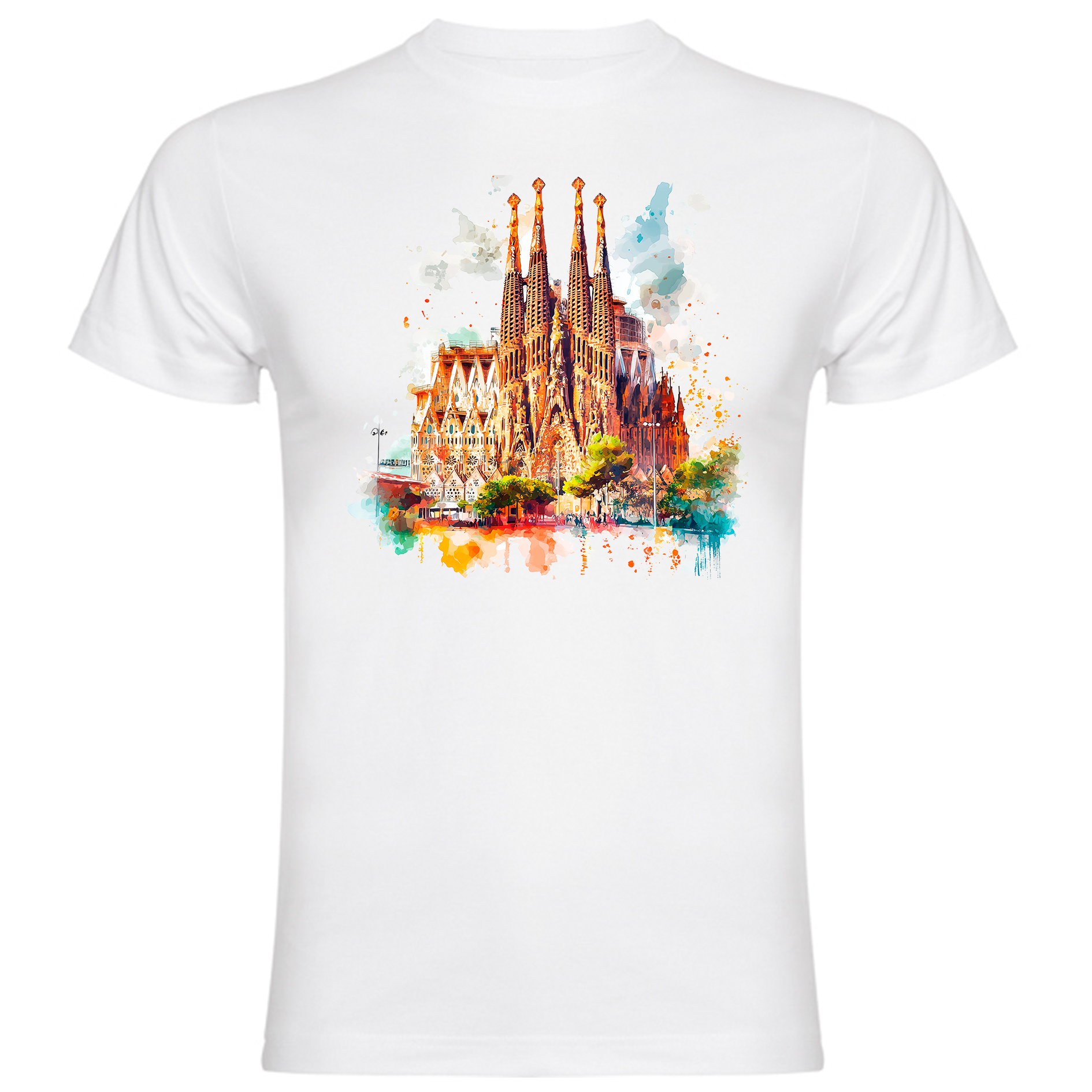 Sudadera con estampado gráfico "Catedral de la Sagrada Familia"