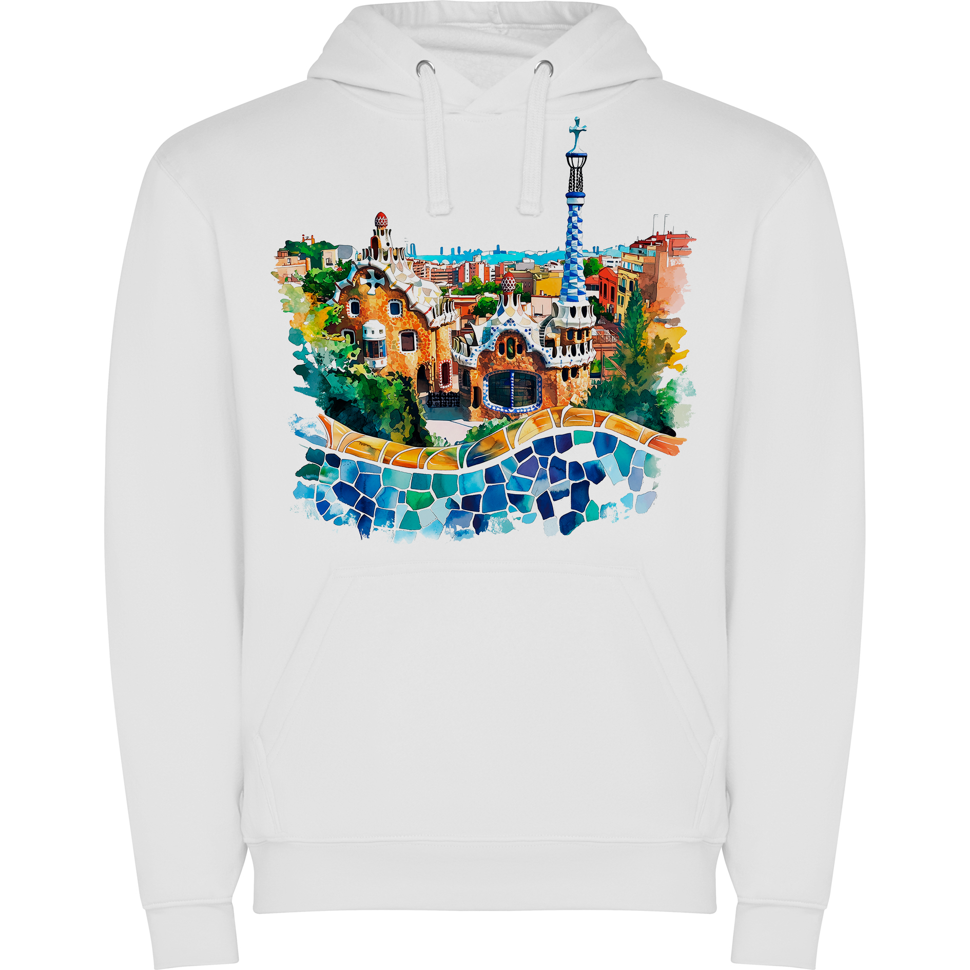 Sudadera con estampado gráfico "Parque Güell"
