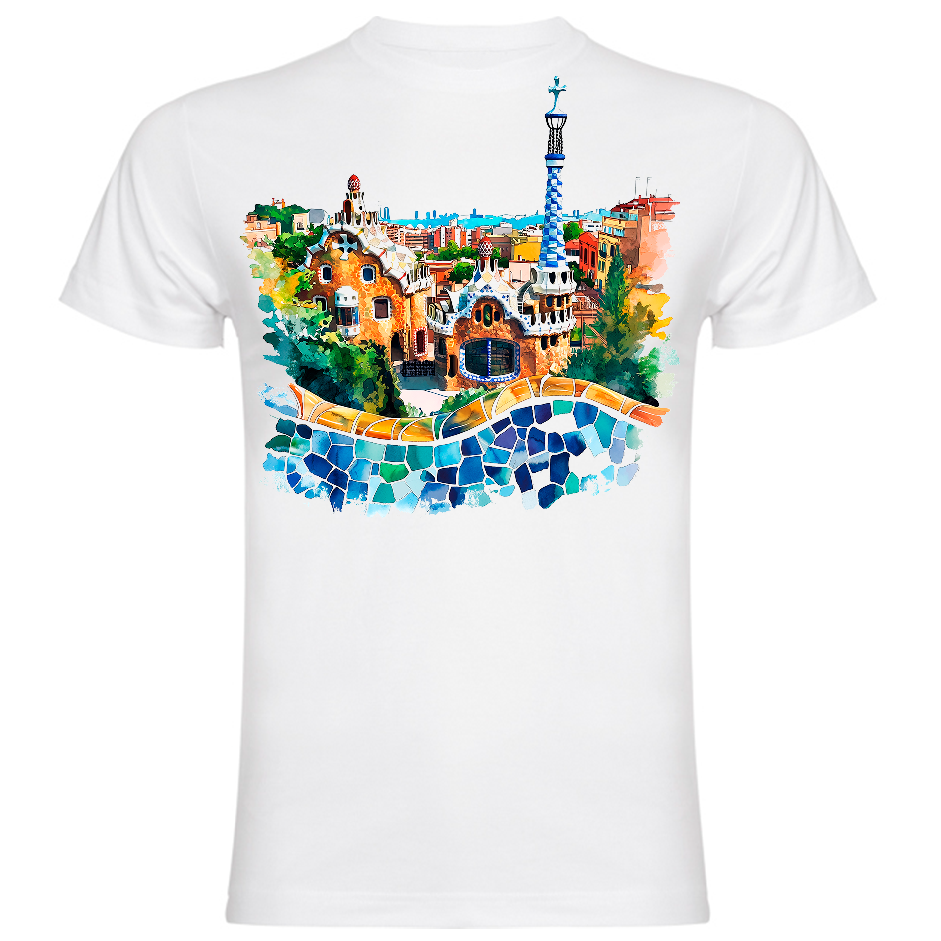 Sudadera con estampado gráfico "Parque Güell"