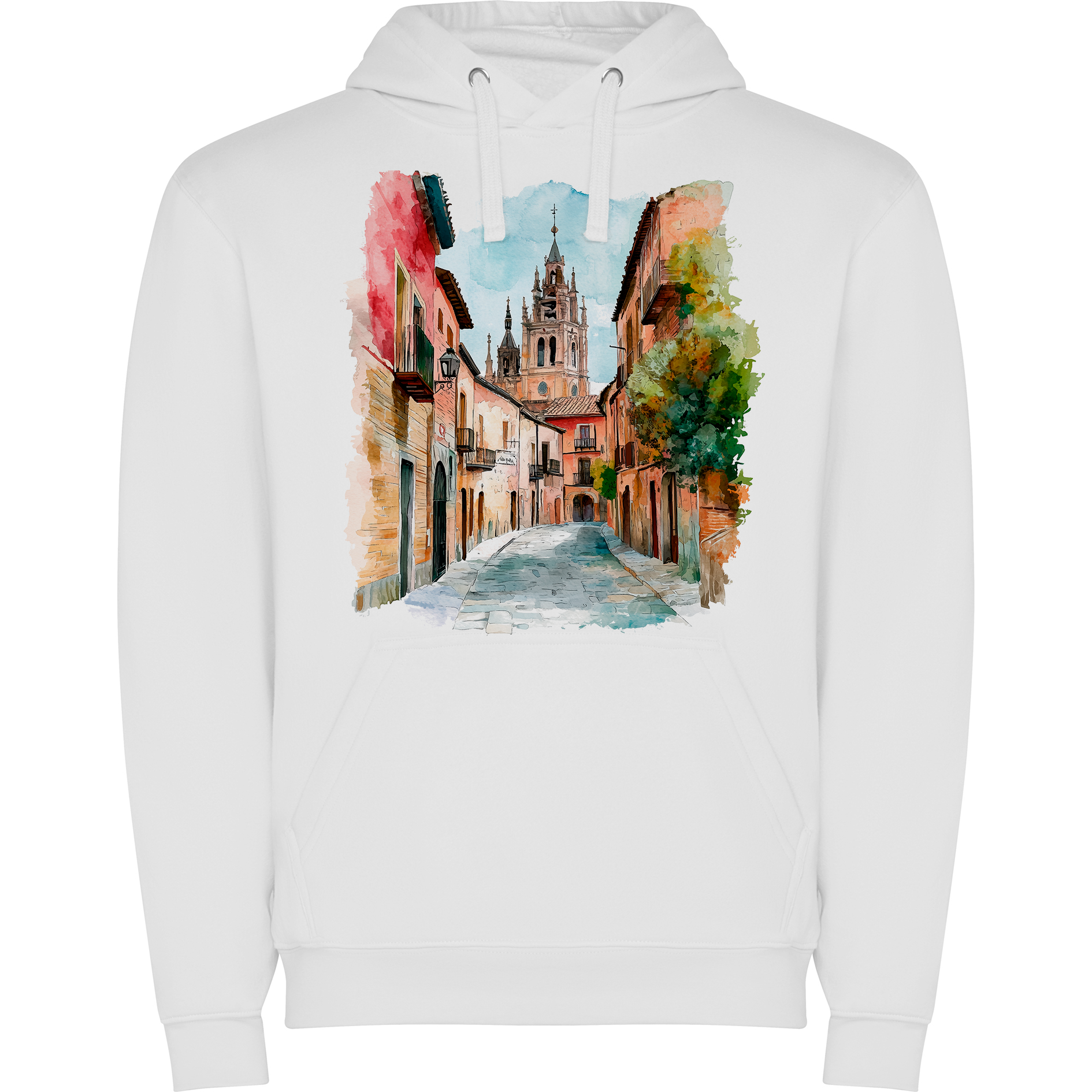 Sudadera con estampado gráfico "Calles de Toledo"