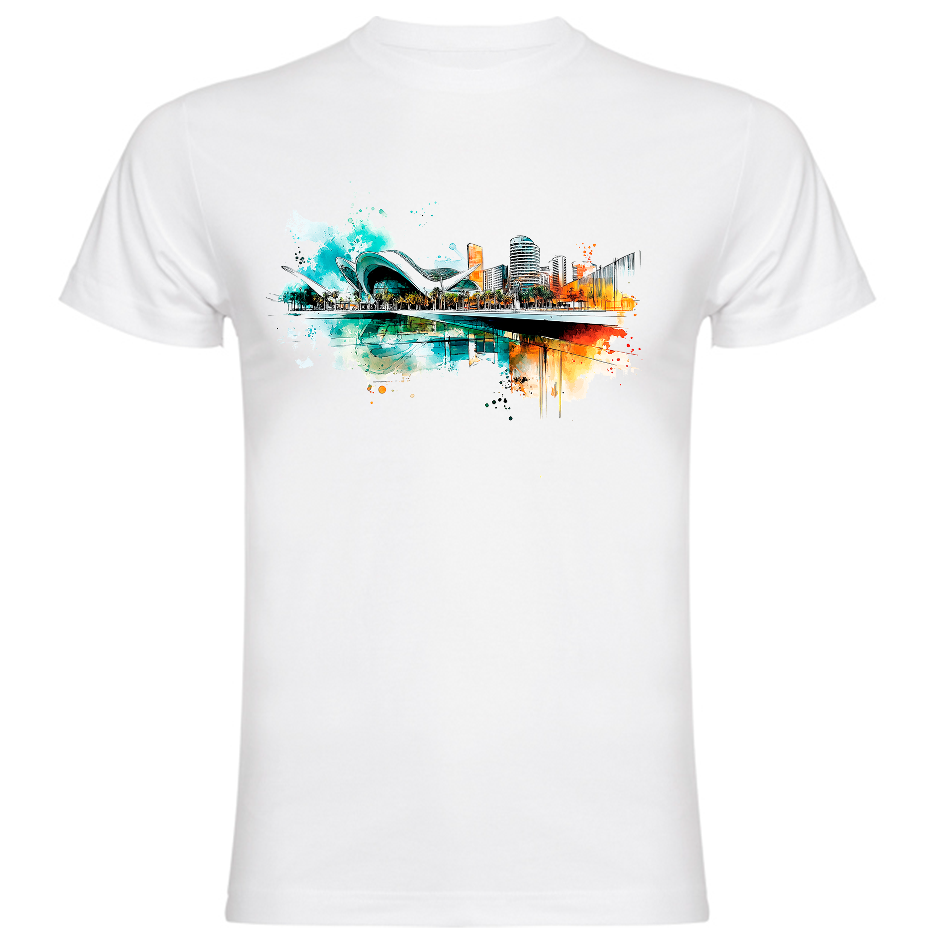 Sudadera con estampado gráfico "Ciudad de las Artes"