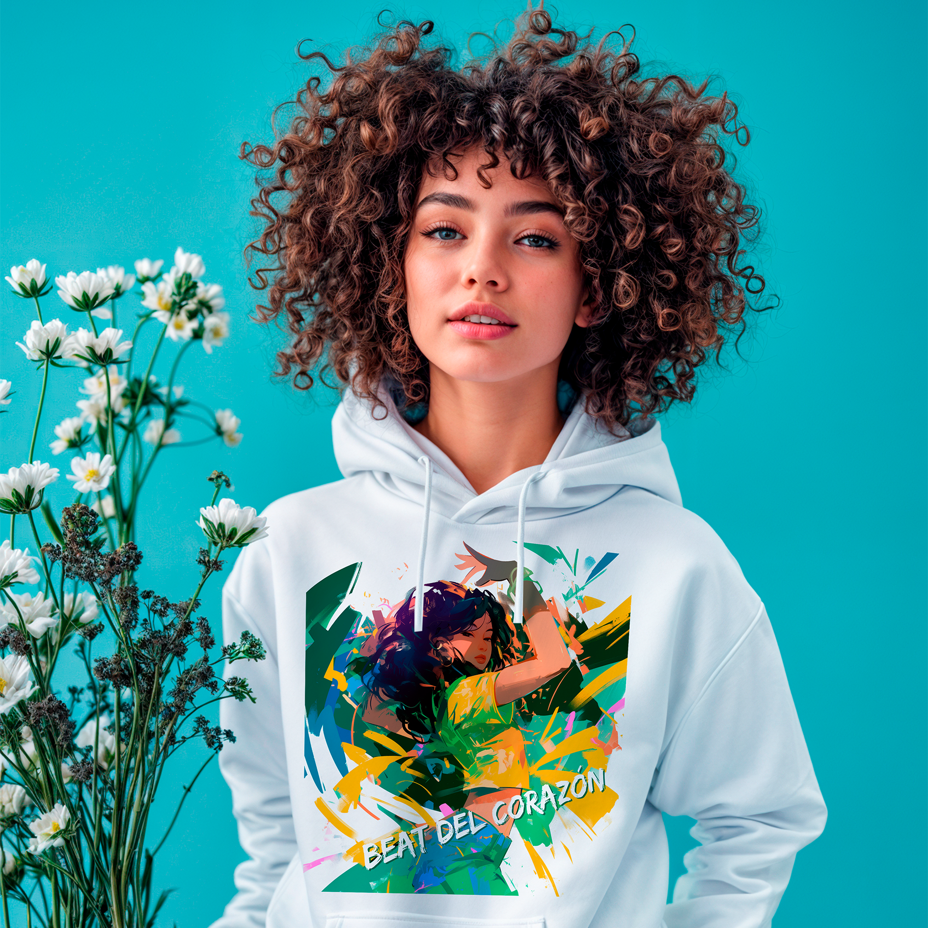 Sudadera con estampado gráfico "Estilo regaetón"
