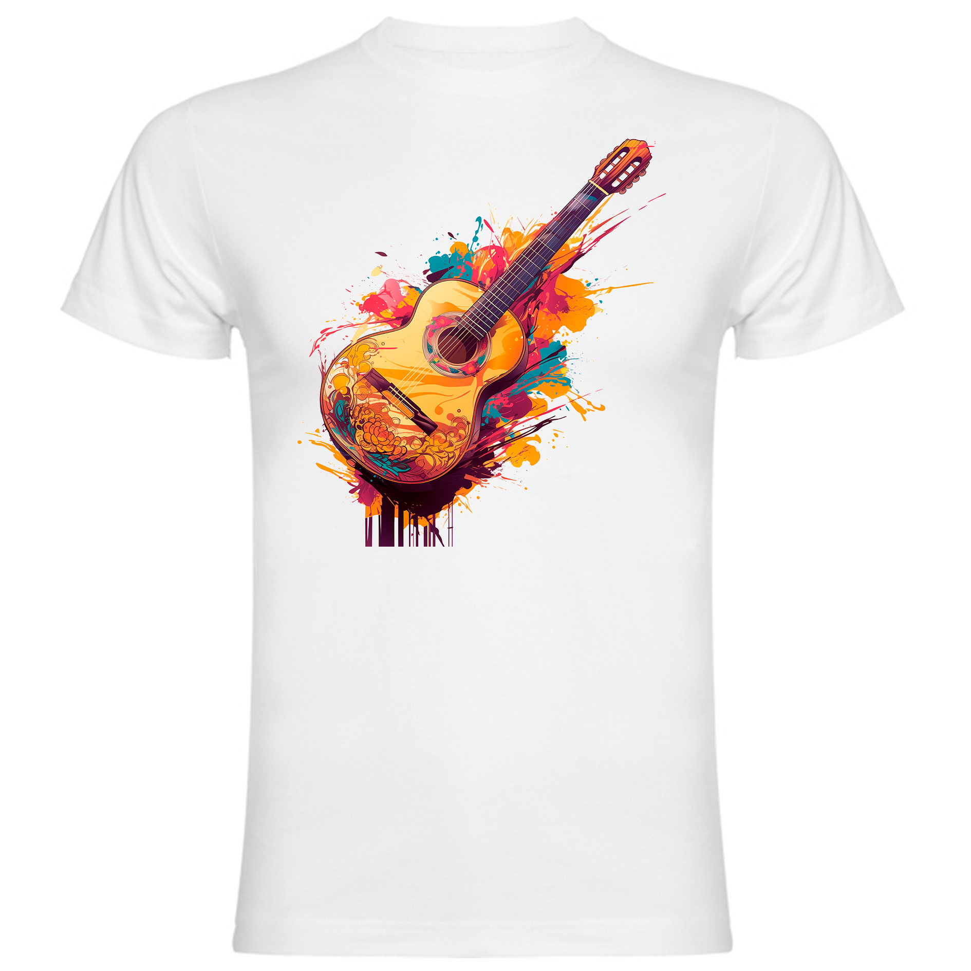 Sudadera con estampado gráfico "Guitarra española"