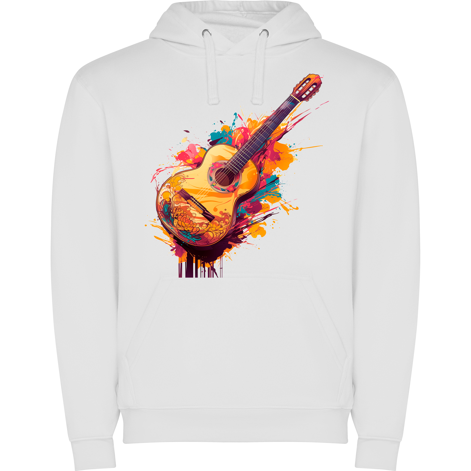Sudadera con estampado gráfico "Guitarra española"