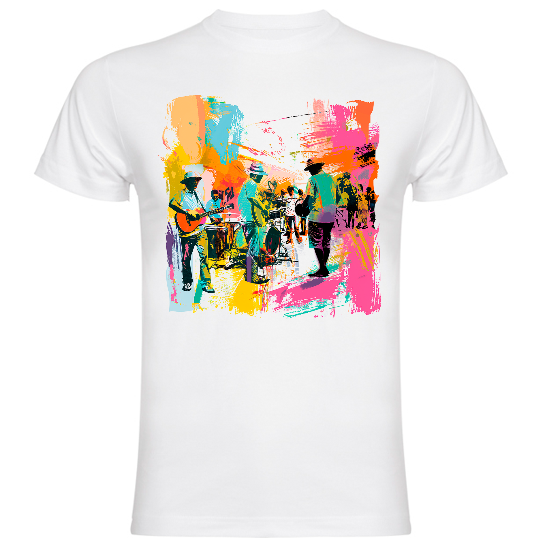 Sudadera con estampado gráfico "Ilustración de festival"