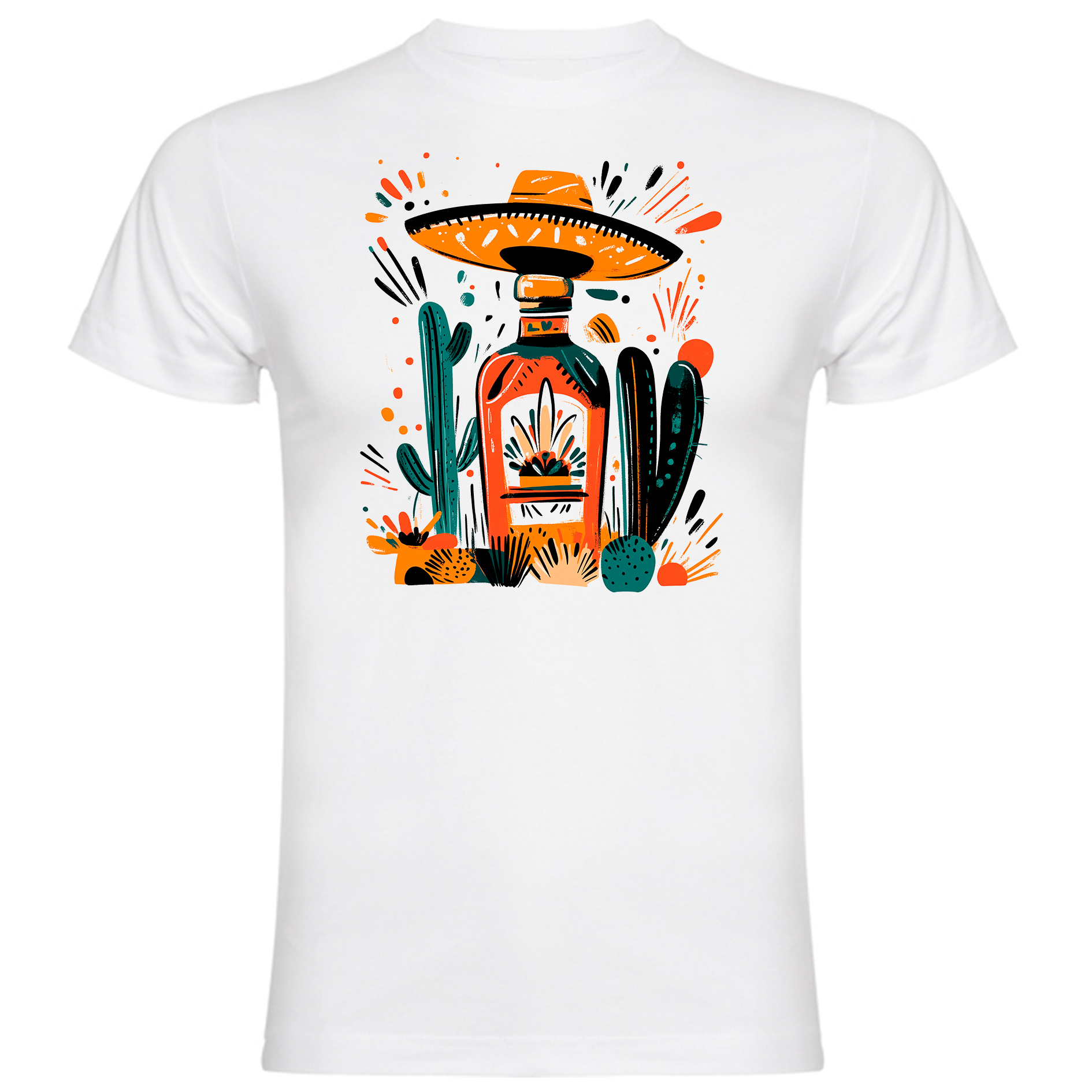 Sudadera con estampado gráfico "Botella de tequila"