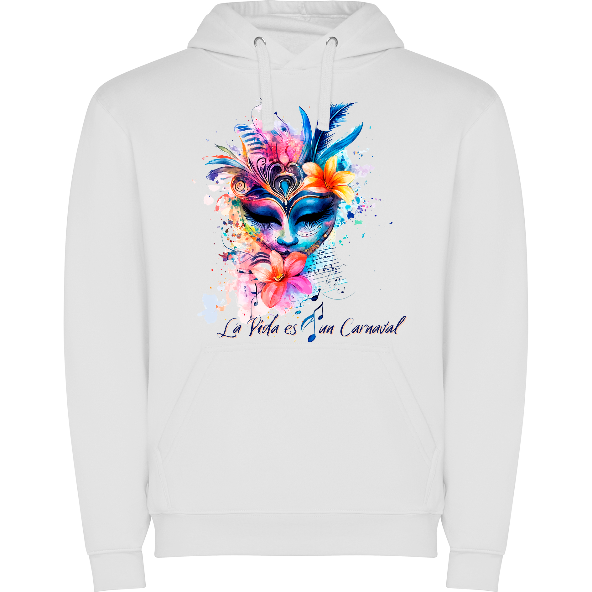 Sudadera con estampado gráfico "La Vida es un Carnaval"