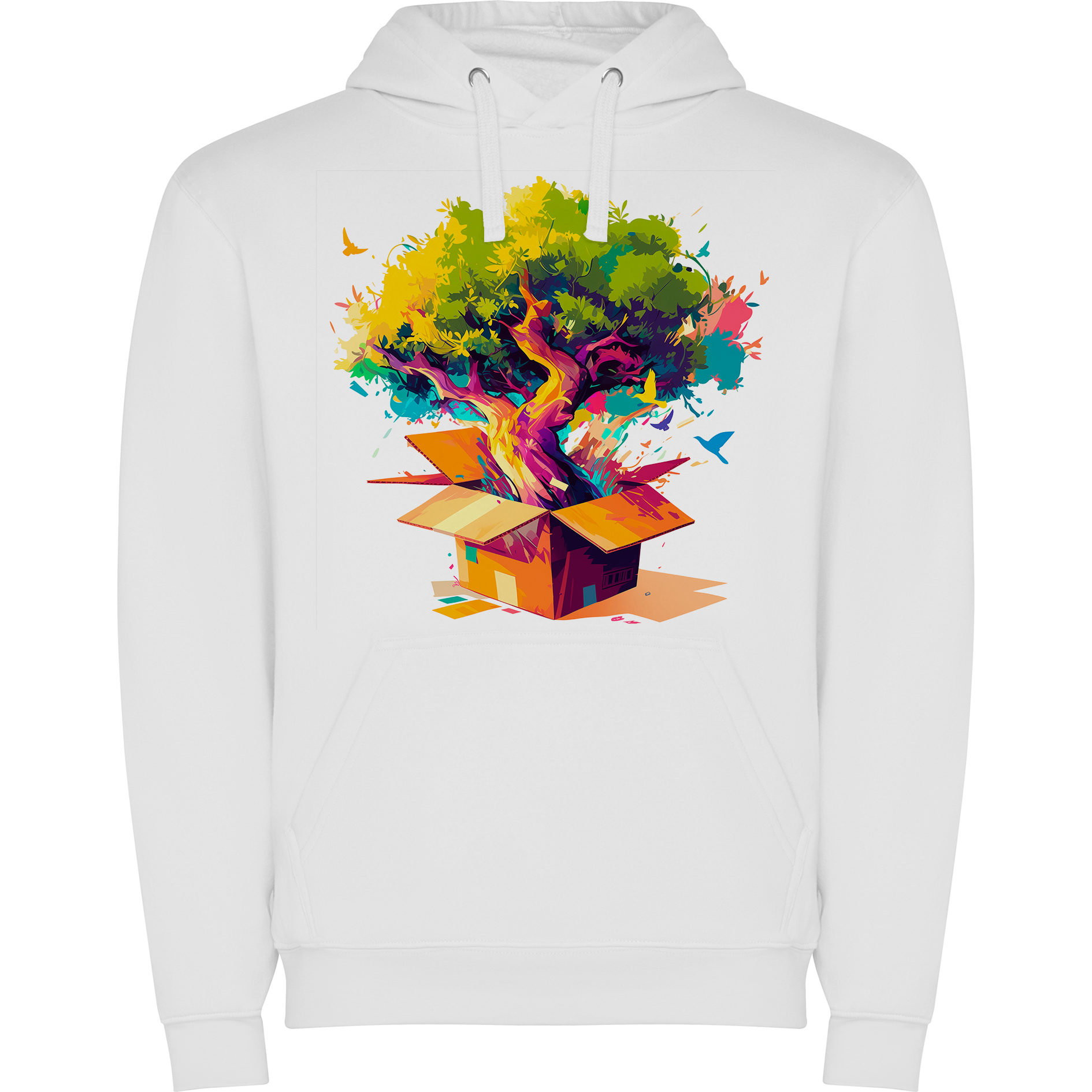 Sudadera con estampado gráfico "Caja de cartón"