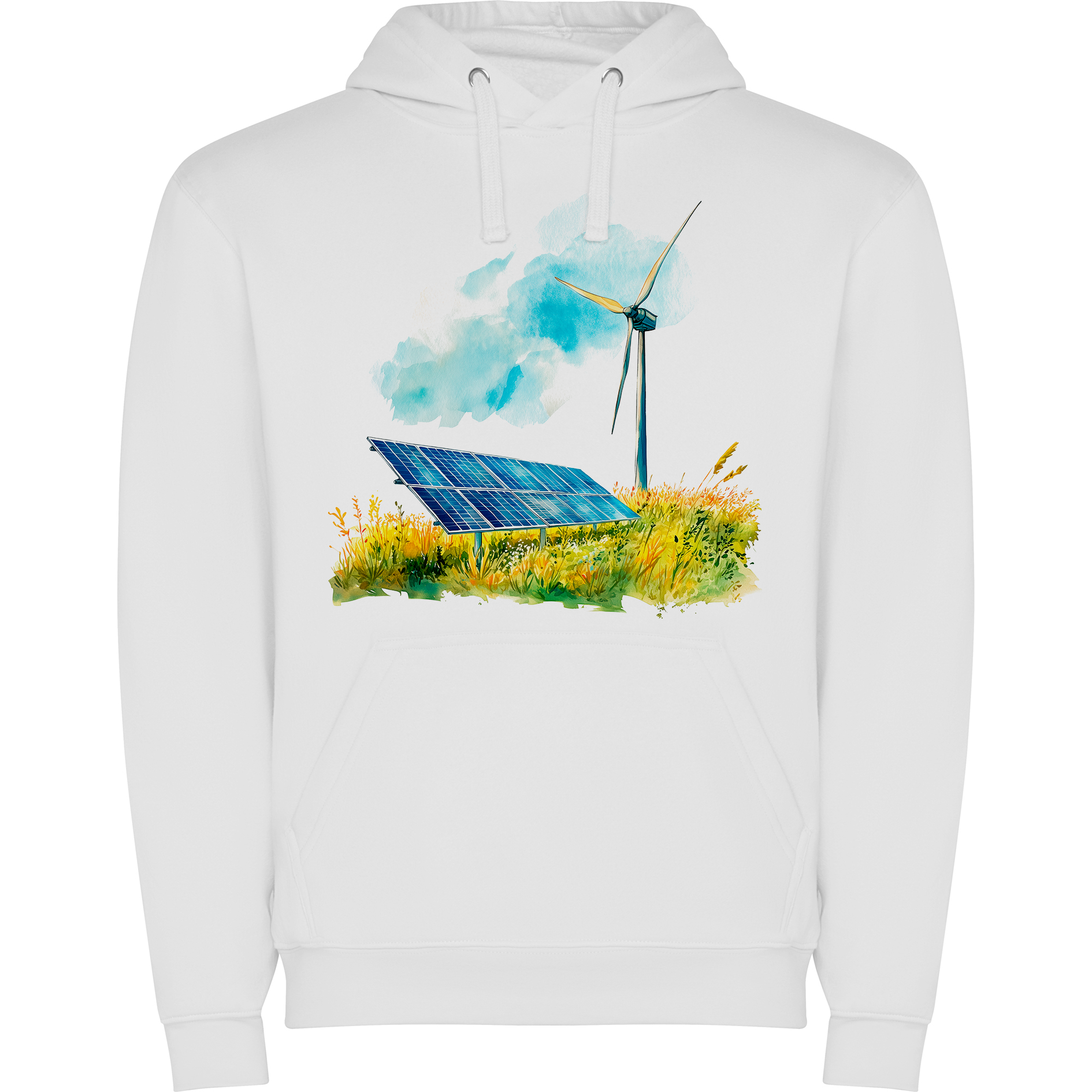 Sudadera con estampado gráfico "Molino de viento"