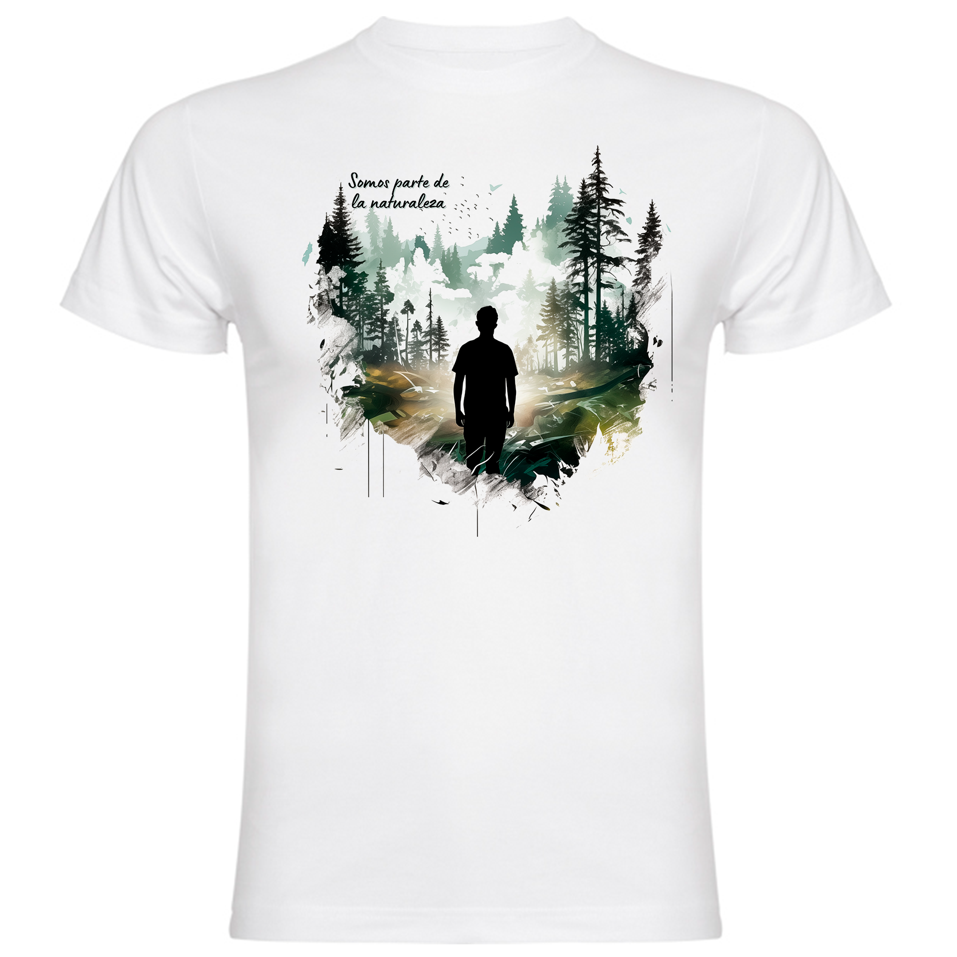 Sudadera con estampado gráfico "Somos parte de la naturaleza"