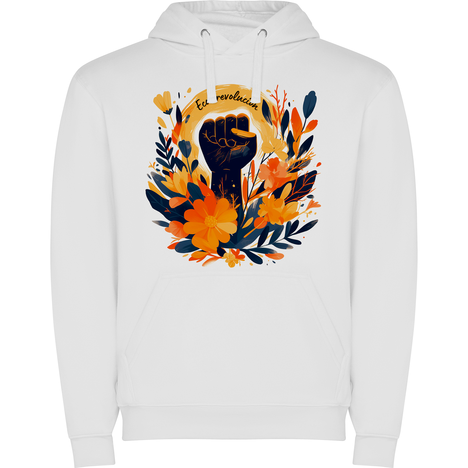 Sudadera con estampado gráfico "Eco-Revolución"