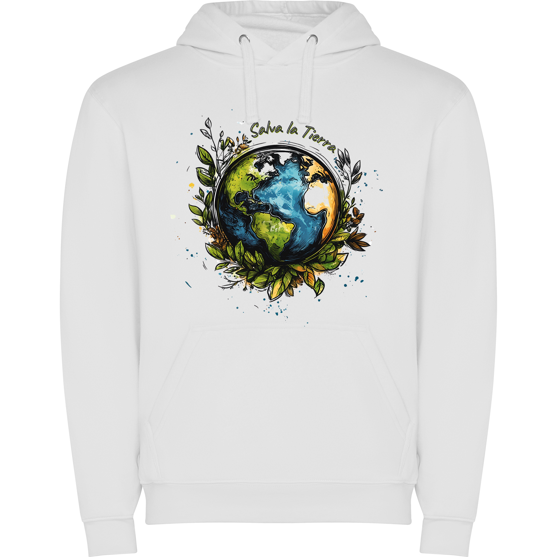 Sudadera con estampado gráfico "Salva la Tierra"