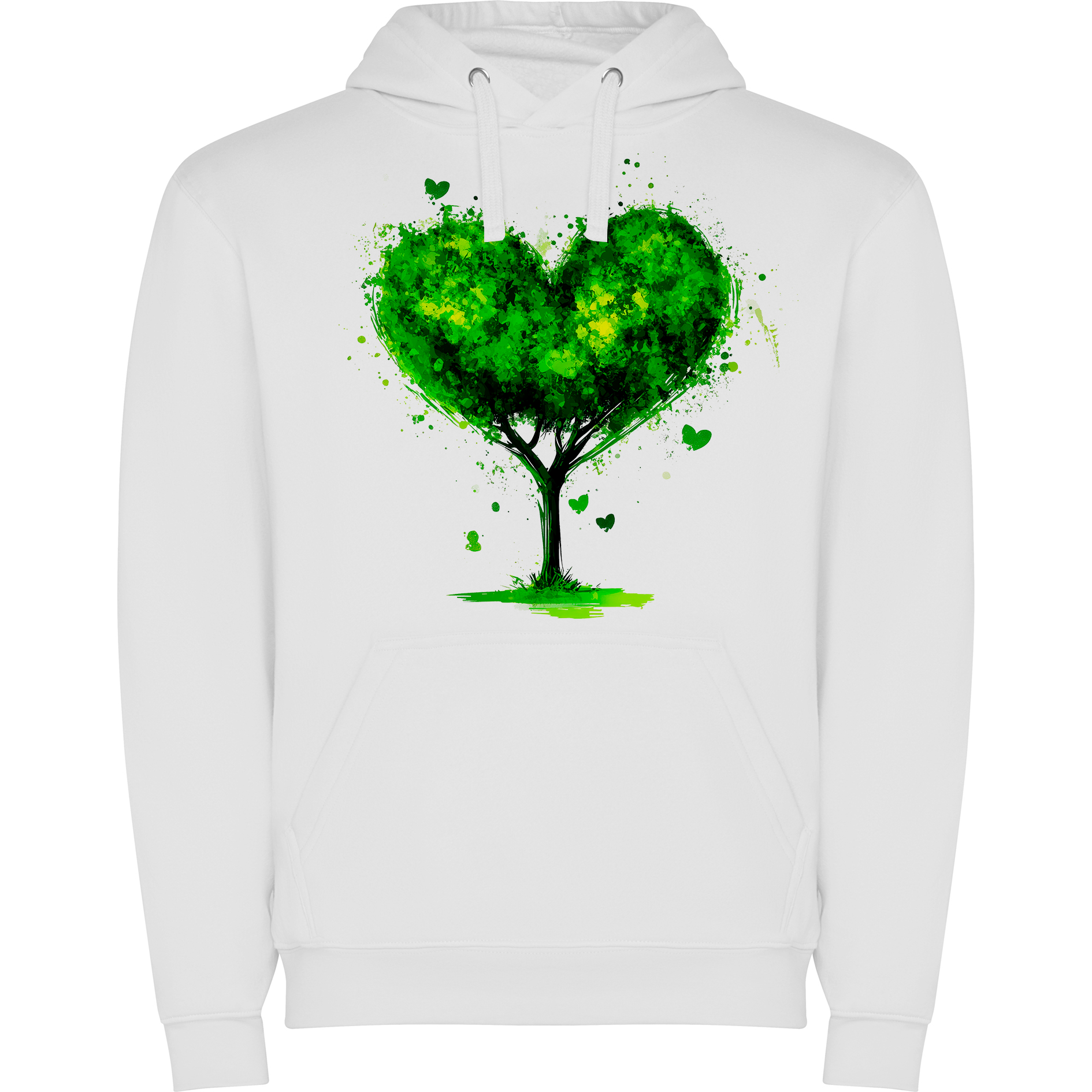 Sudadera con estampado gráfico "Árbol verde"