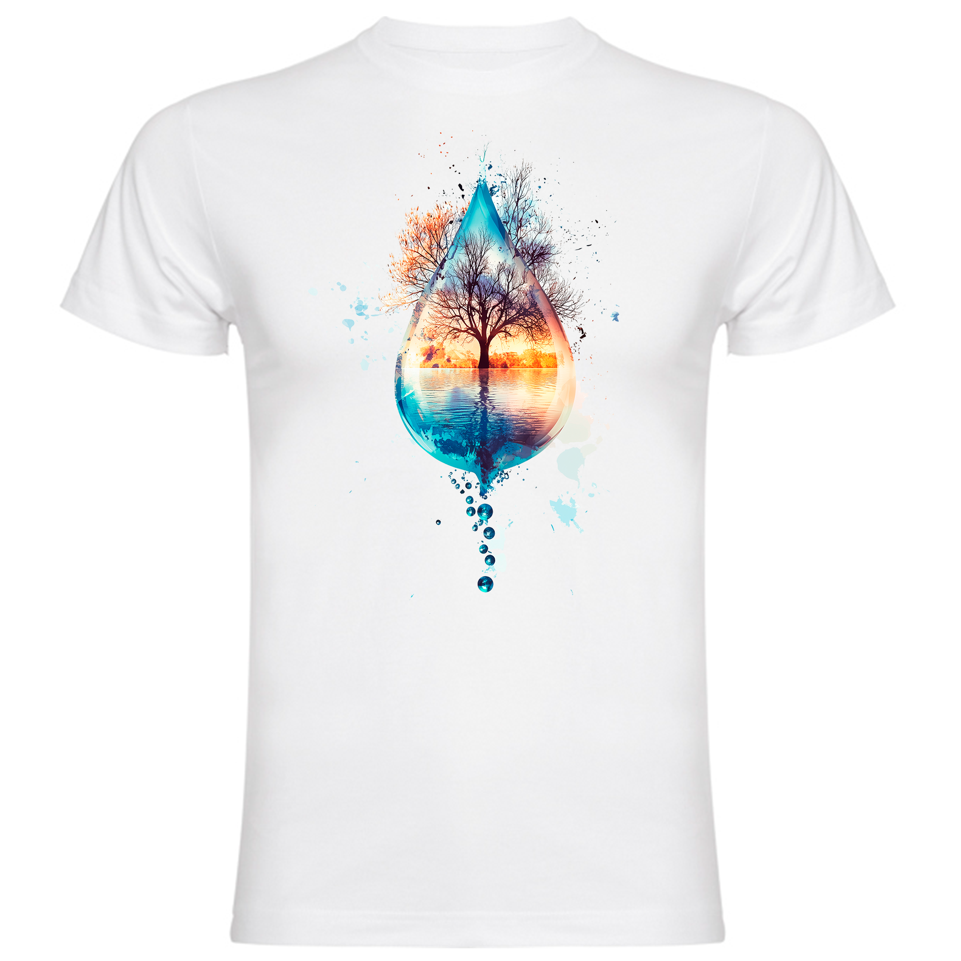 Sudadera con estampado gráfico "Gota de agua"