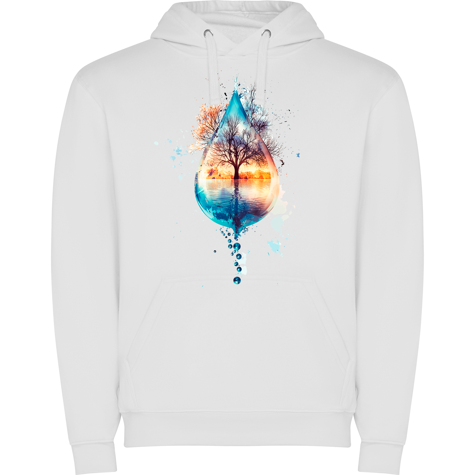 Sudadera con estampado gráfico "Gota de agua"