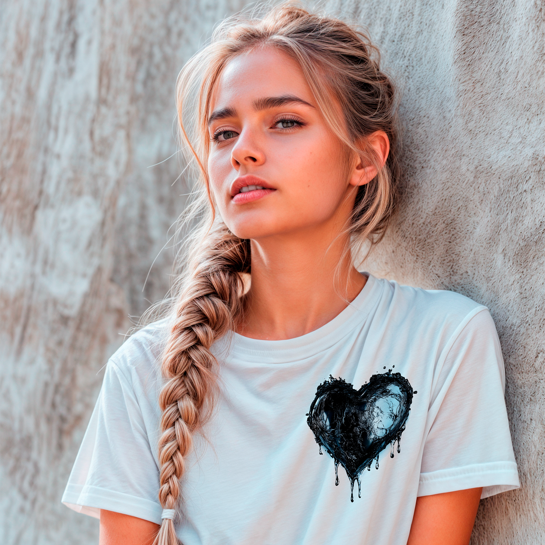 Sudadera con estampado gráfico "Corazón Salvaje"