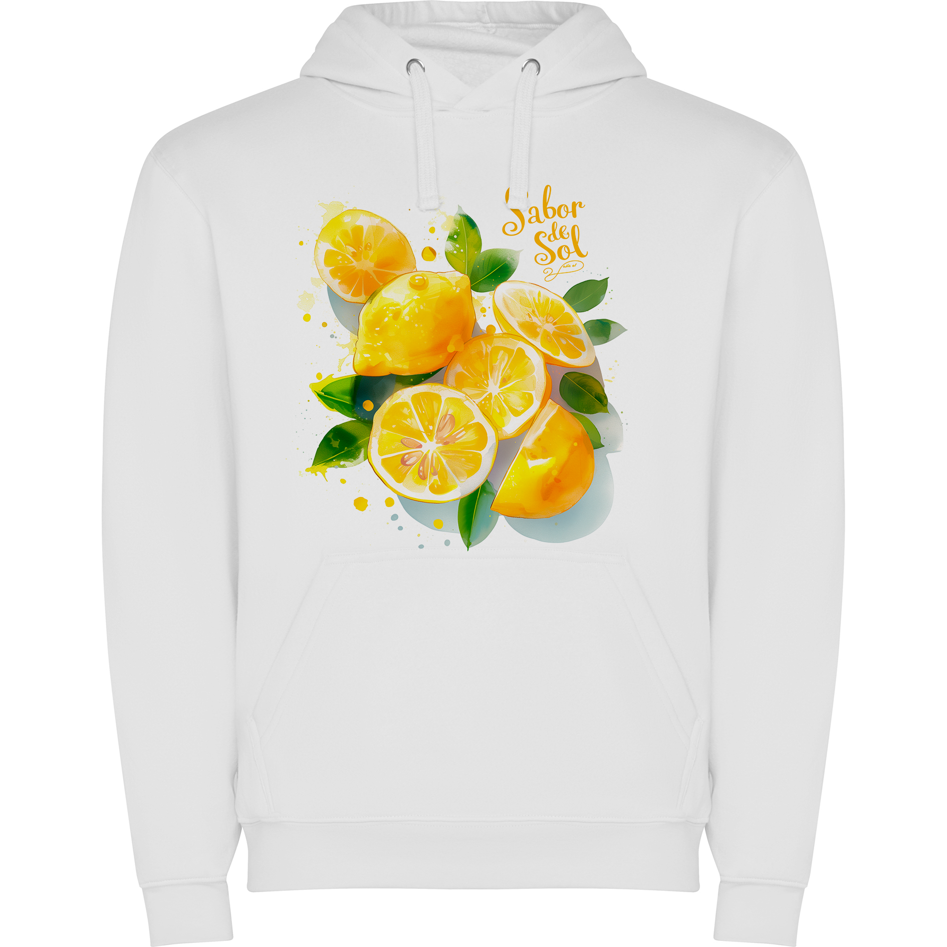 Sudadera con estampado gráfico "Limones de la Costa Blanca"