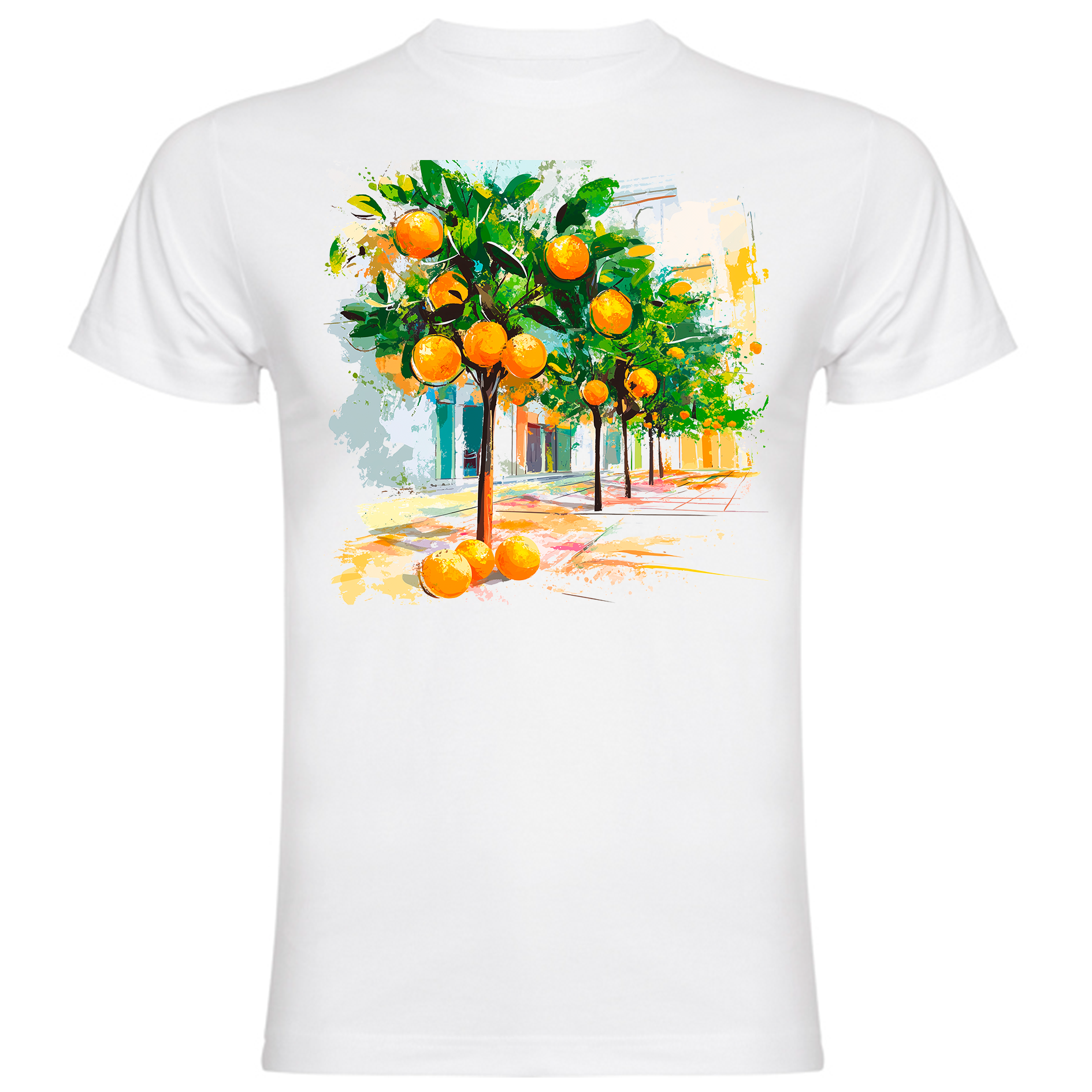 Sudadera con estampado gráfico "Limones y naranjas"