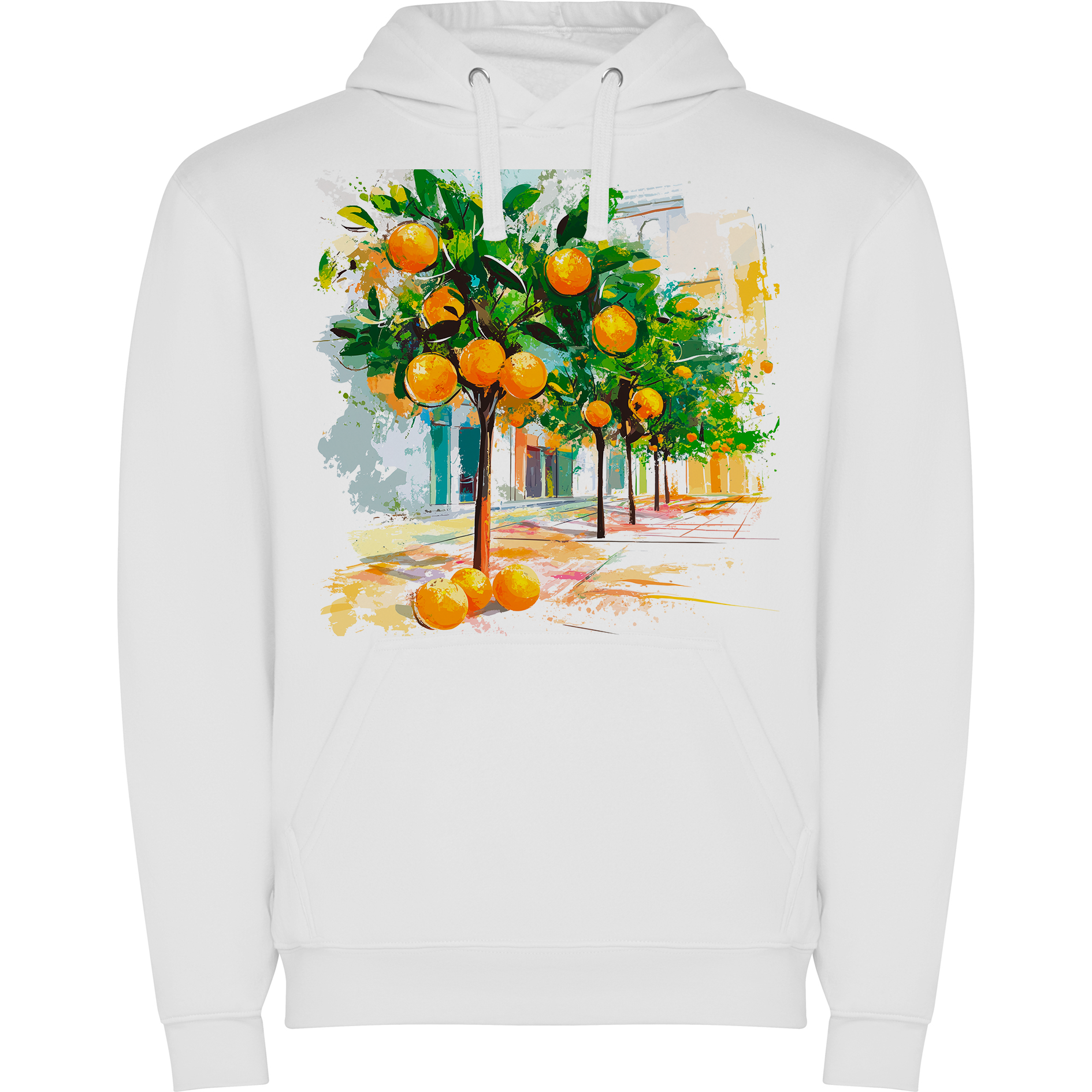 Sudadera con estampado gráfico "Limones y naranjas"