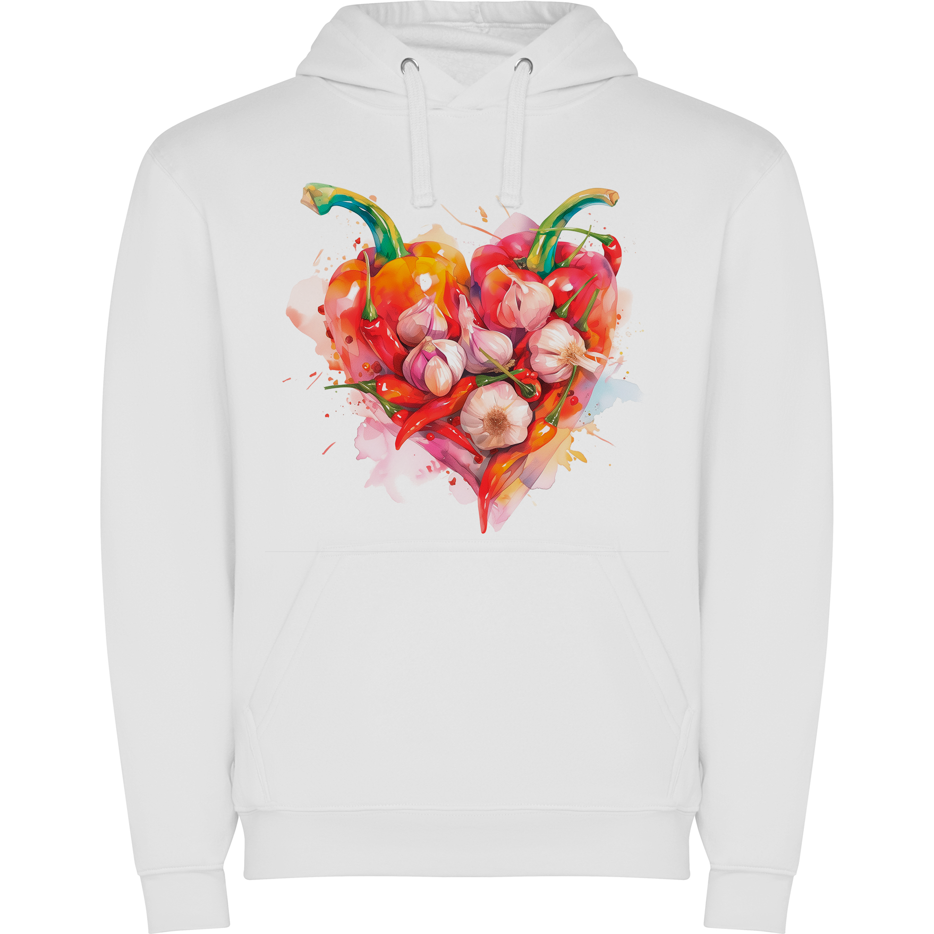 Sudadera con estampado gráfico "Pimiento y ajo"