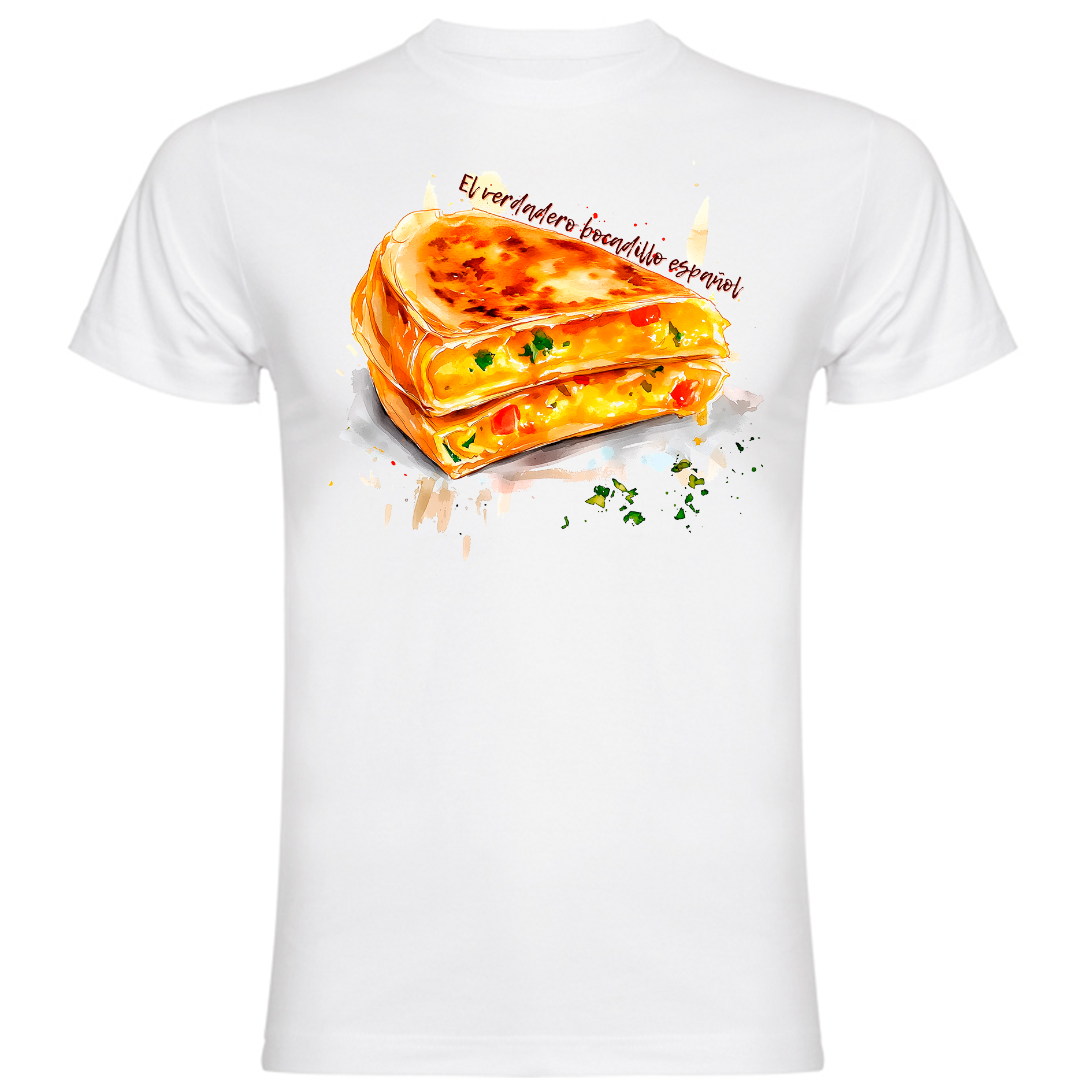Sudadera con estampado gráfico "Tortilla-sándwich español"