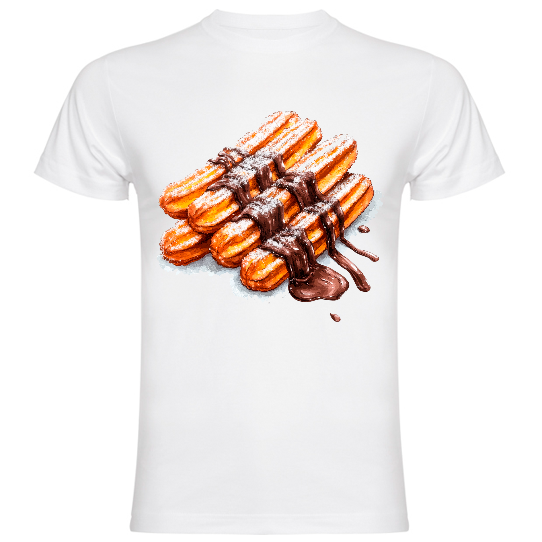 Sudadera con estampado gráfico "Churros con chocolate"