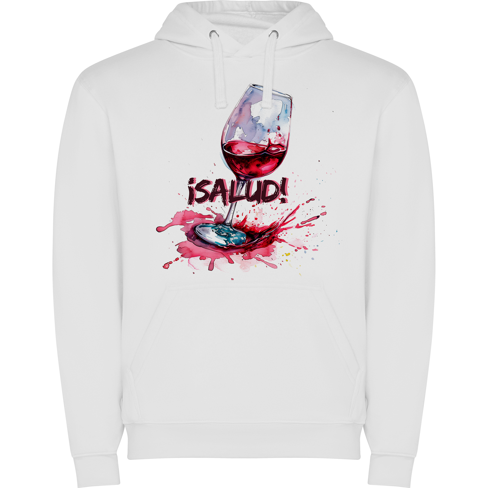 Sudadera con estampado gráfico "Copa de vino"